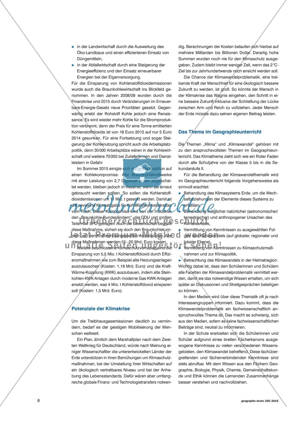 Die Erderwärmung als Herausforderung - Ursachen, Folgen und Handlungsoptionen Preview 5