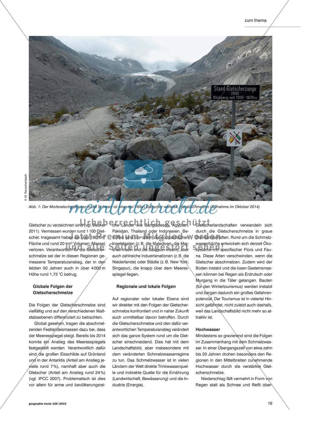 Unser Trinkwasser ist bedroht! - Lokale Auswirkungen der Gletscherschmelze auf die Wasserverfügbarkeit Preview 2
