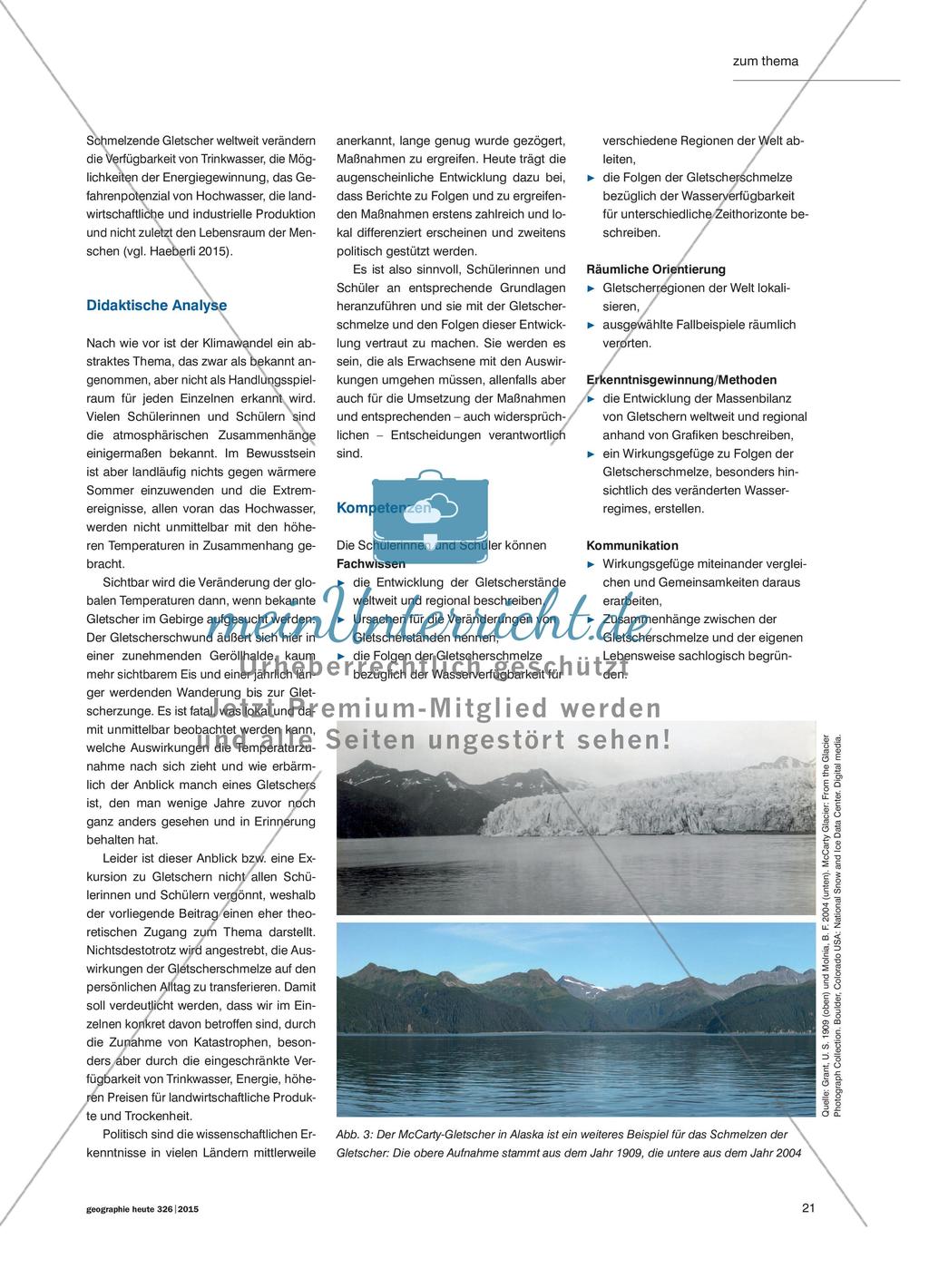 Unser Trinkwasser ist bedroht! - Lokale Auswirkungen der Gletscherschmelze auf die Wasserverfügbarkeit Preview 4
