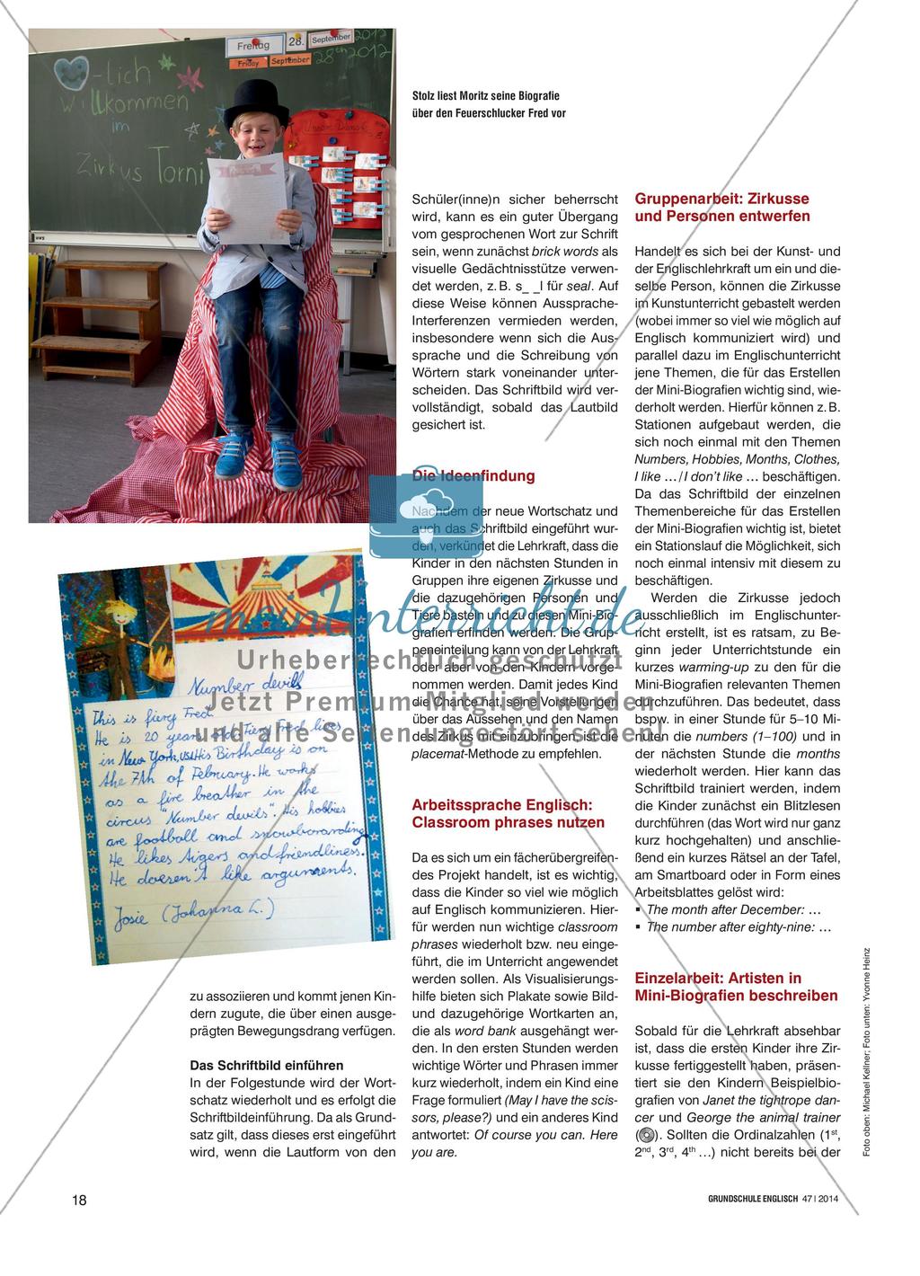 What a Circus! - Artisten für einen eigenen Zirkus basteln, beschreiben und präsentiere Preview 3