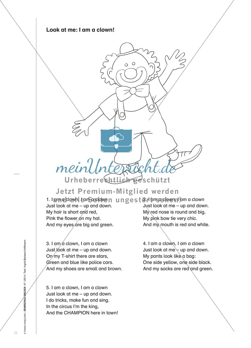 Look at Me – I Am a Clown!: Ein Thema für alle four skills Preview 4