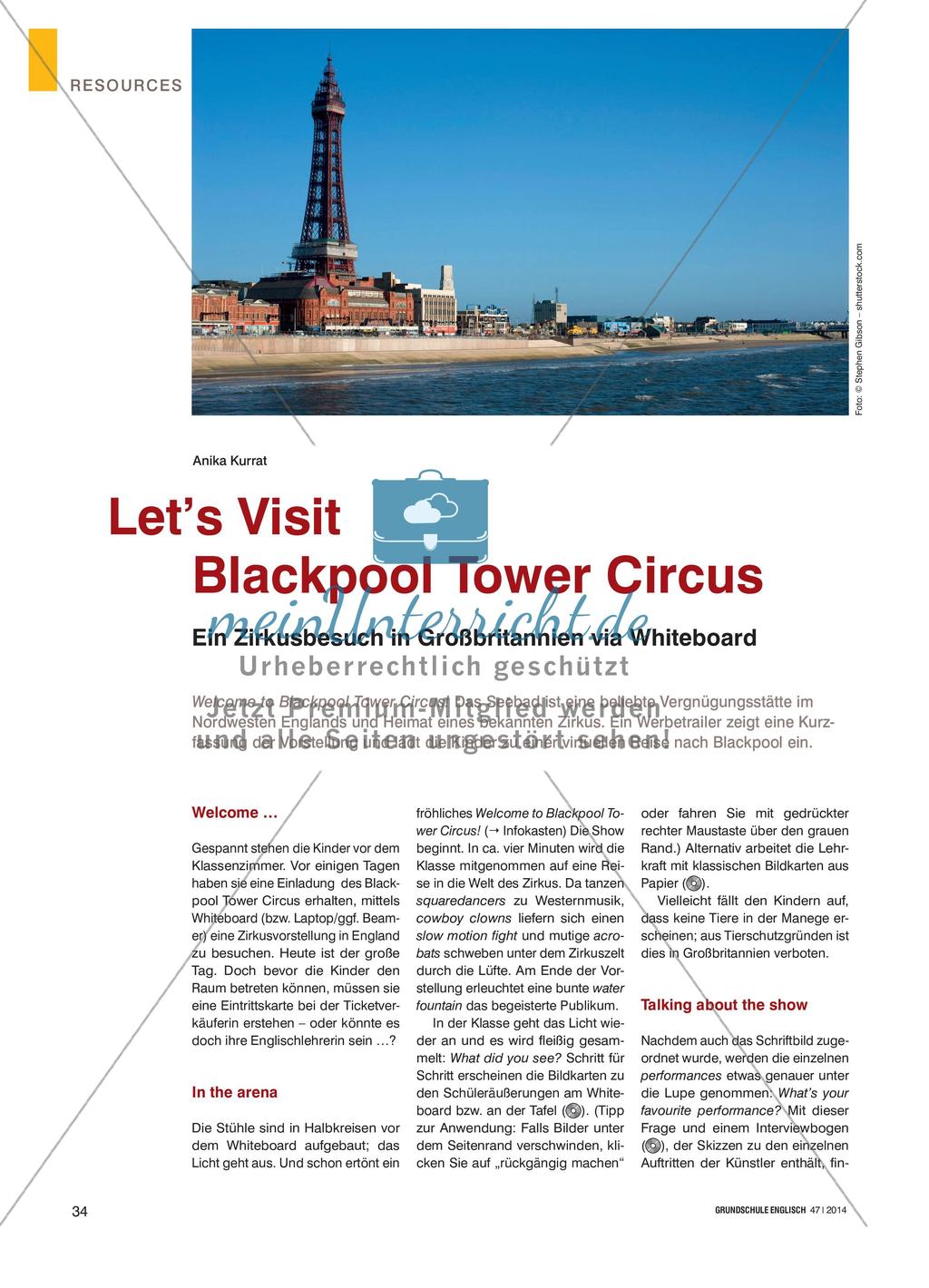 Let’s Visit Blackpool Tower Circus - Ein Zirkusbesuch in Großbritannien via Whiteboard Preview 1