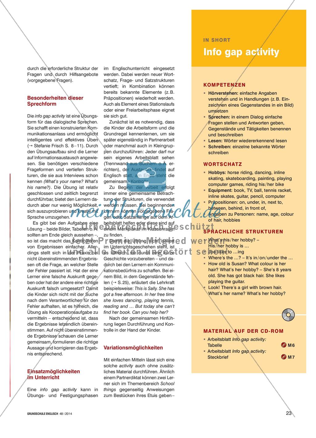 Mind the Gap! - Gezieltes Austauschen von Informationen mit info gap activities Preview 2