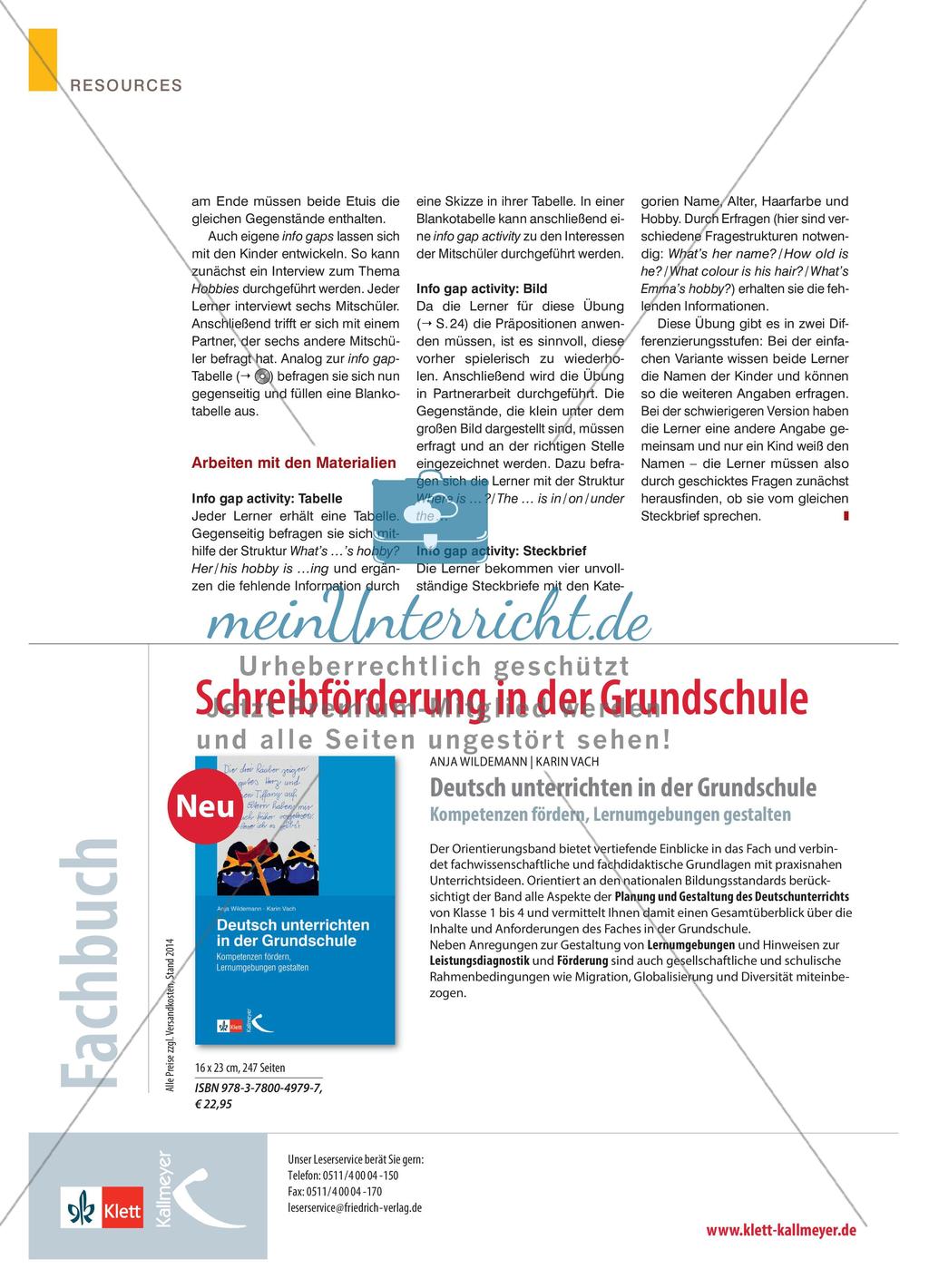 Mind the Gap! - Gezieltes Austauschen von Informationen mit info gap activities Preview 3