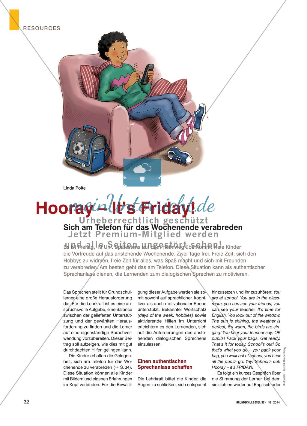 Hooray – It’s Friday!: Sich am Telefon für das Wochenende verabreden Preview 1