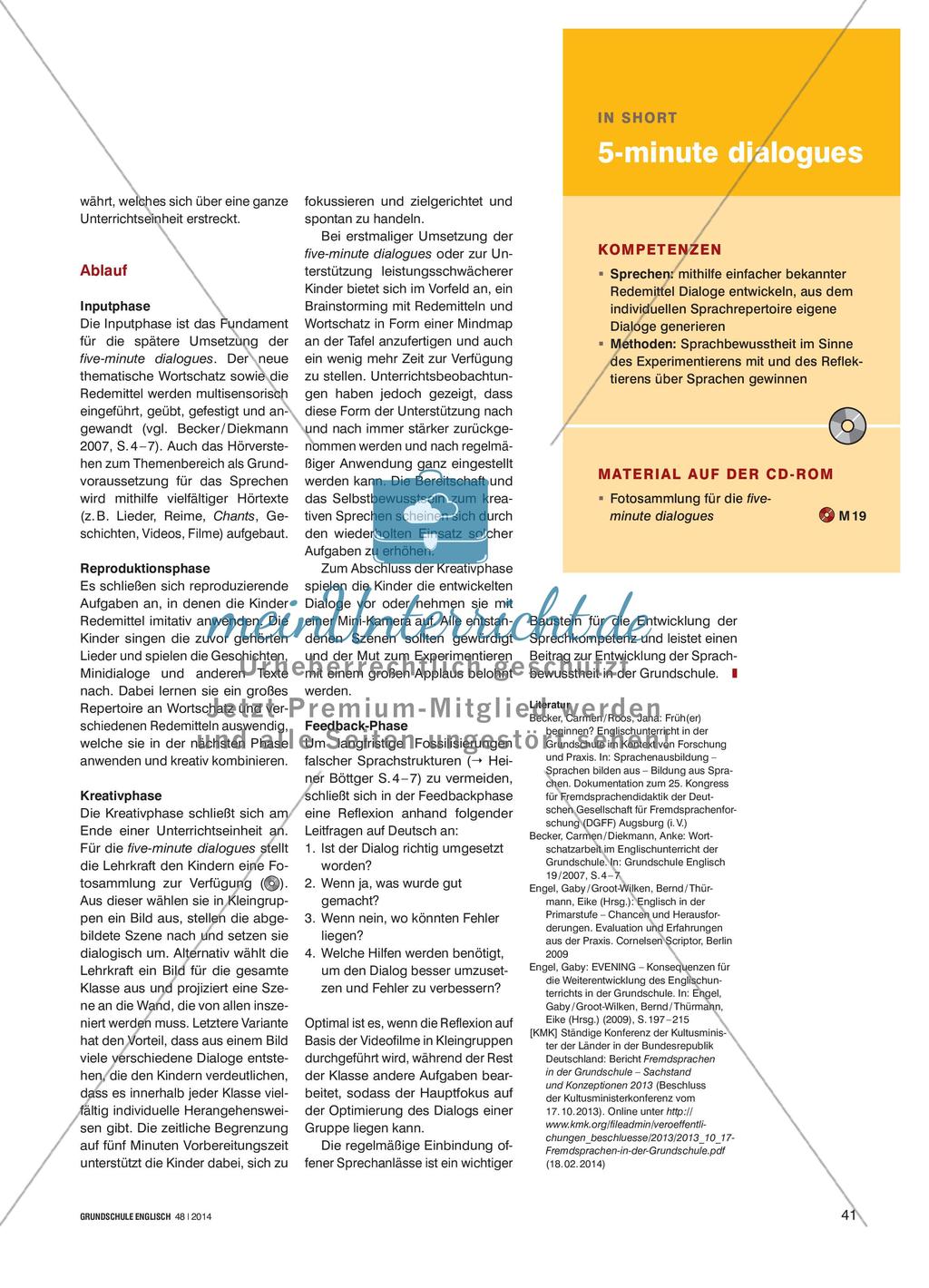 Towards Creativity in Spoken Interaction - Offene kommunikative Aufgaben zur Förderung des dialogischen Sprechens Preview 2