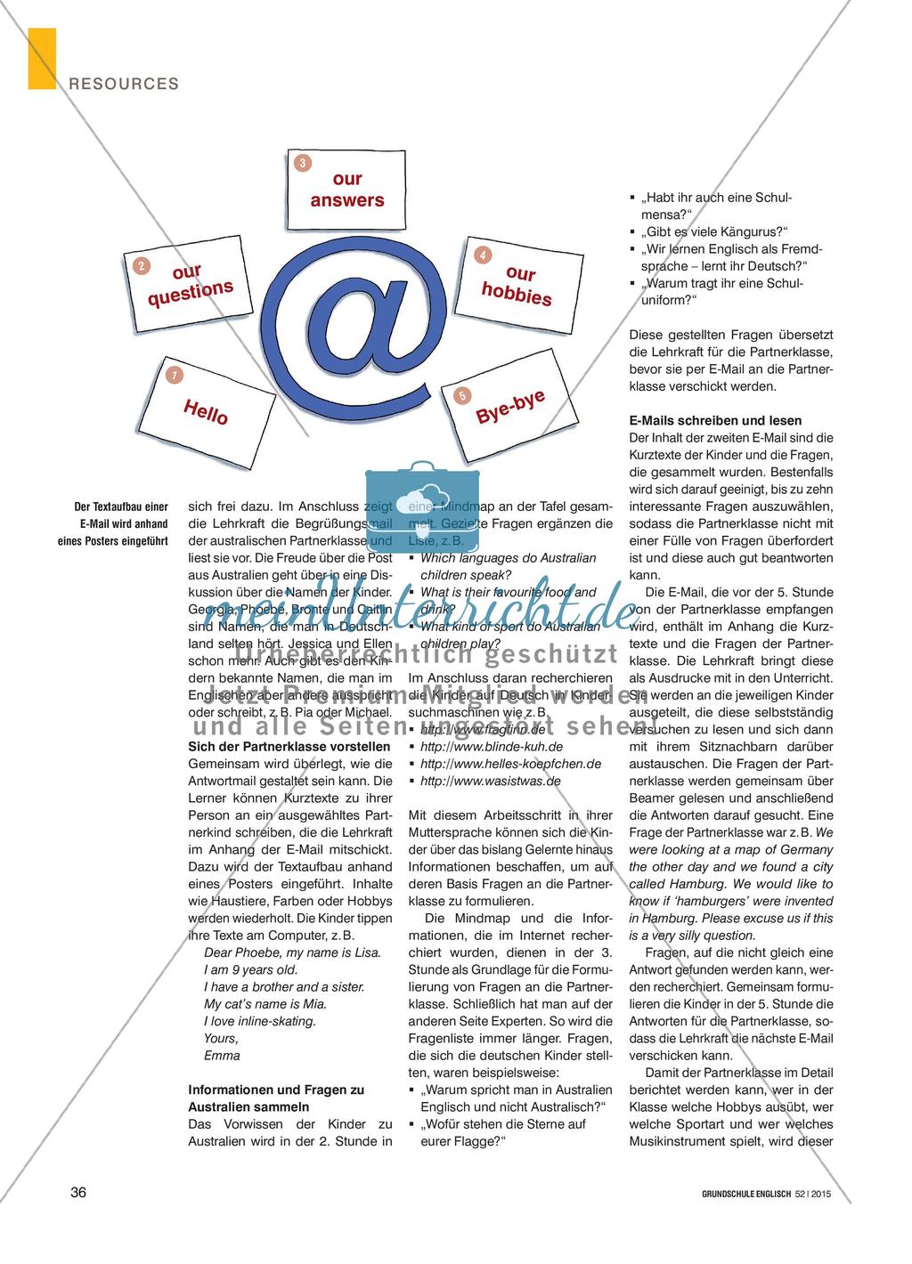Why Do You Speak English and Not “Australian”? - Ein E-Mail-Projekt mit einer australischen Schulklasse Preview 3