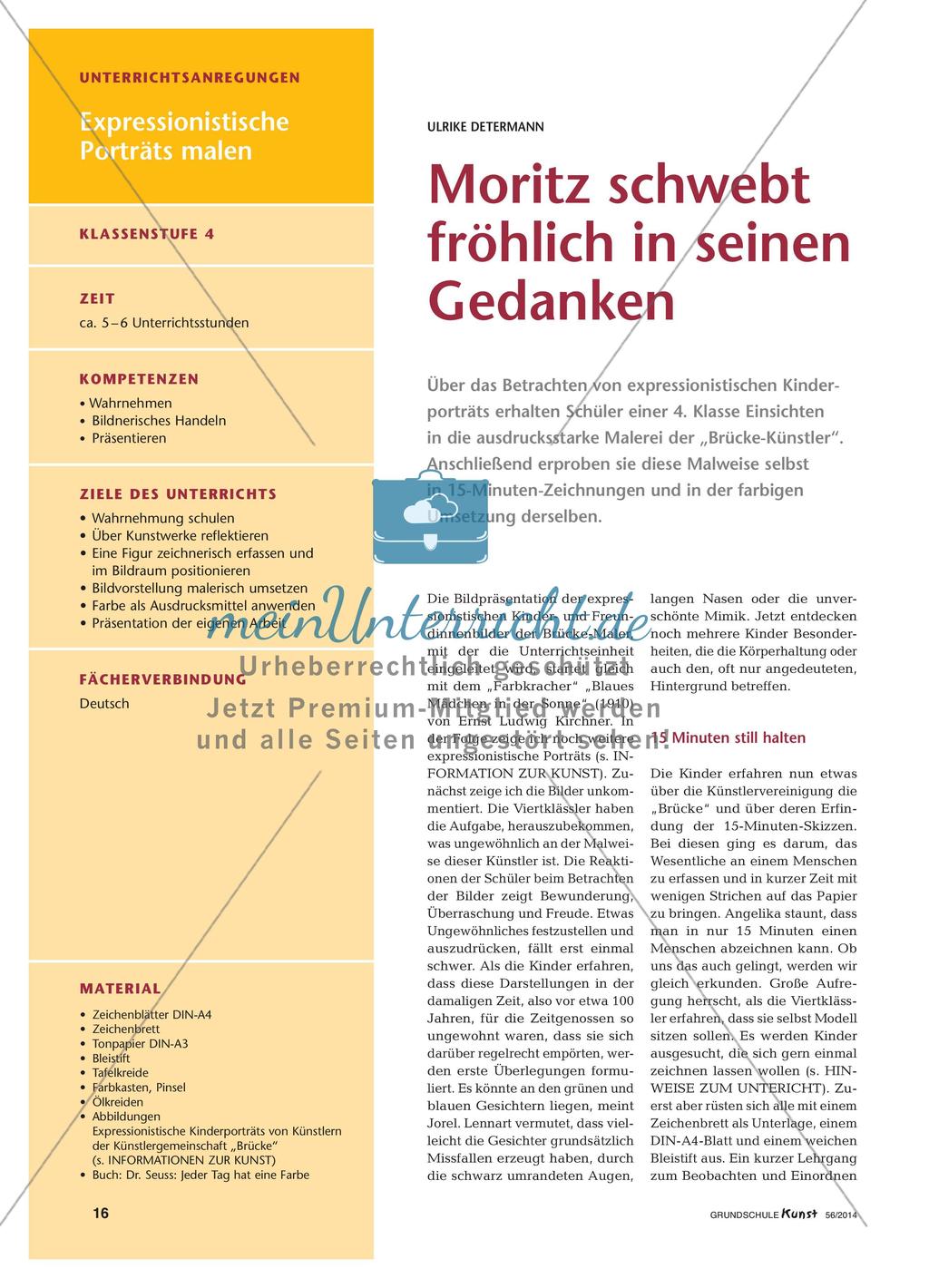 Moritz schwebt fröhlich in seinen Gedanken Preview 1