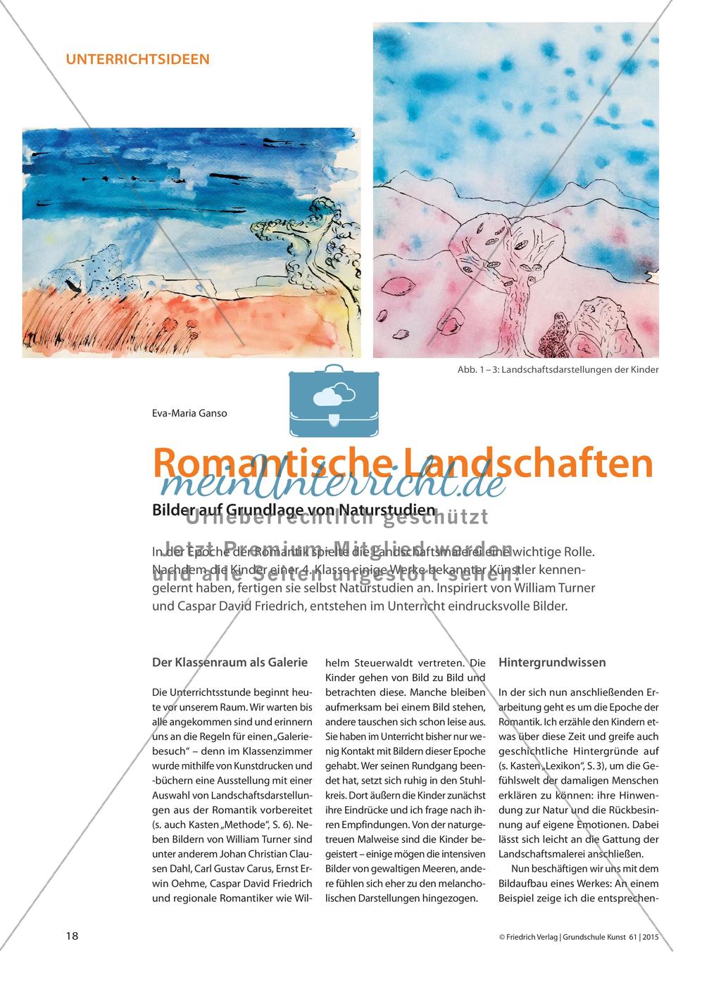 Romantische Landschaften - Bilder auf Grundlage von Naturstudien Preview 1