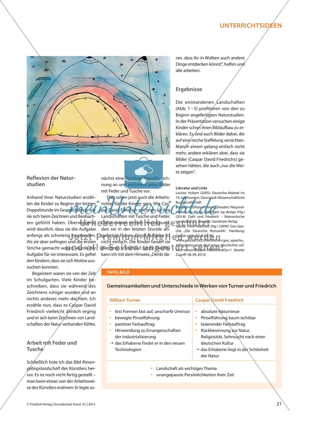 Romantische Landschaften - Bilder auf Grundlage von Naturstudien Preview 4
