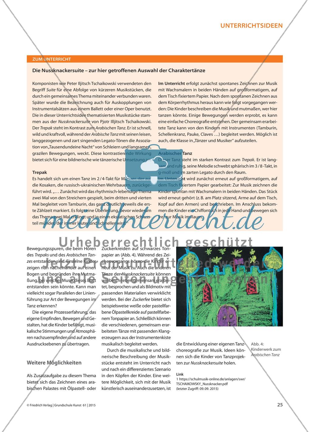 Bilder aus musikalischen Stimmungen - „Nussknacker und Mausekönig“ im Kunstunterricht Preview 4