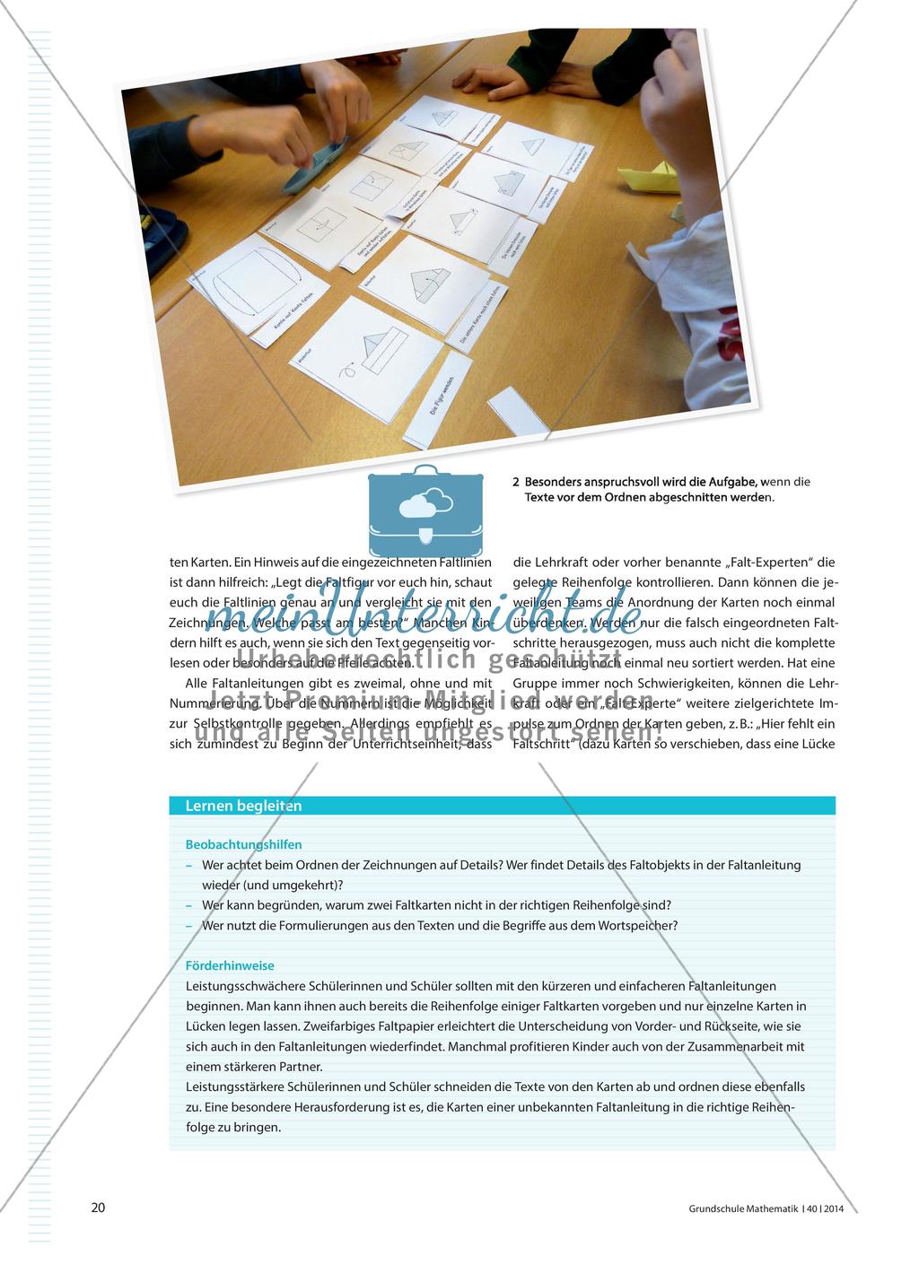 Das Ordnen und Lesen von Faltanleitungen Preview 3