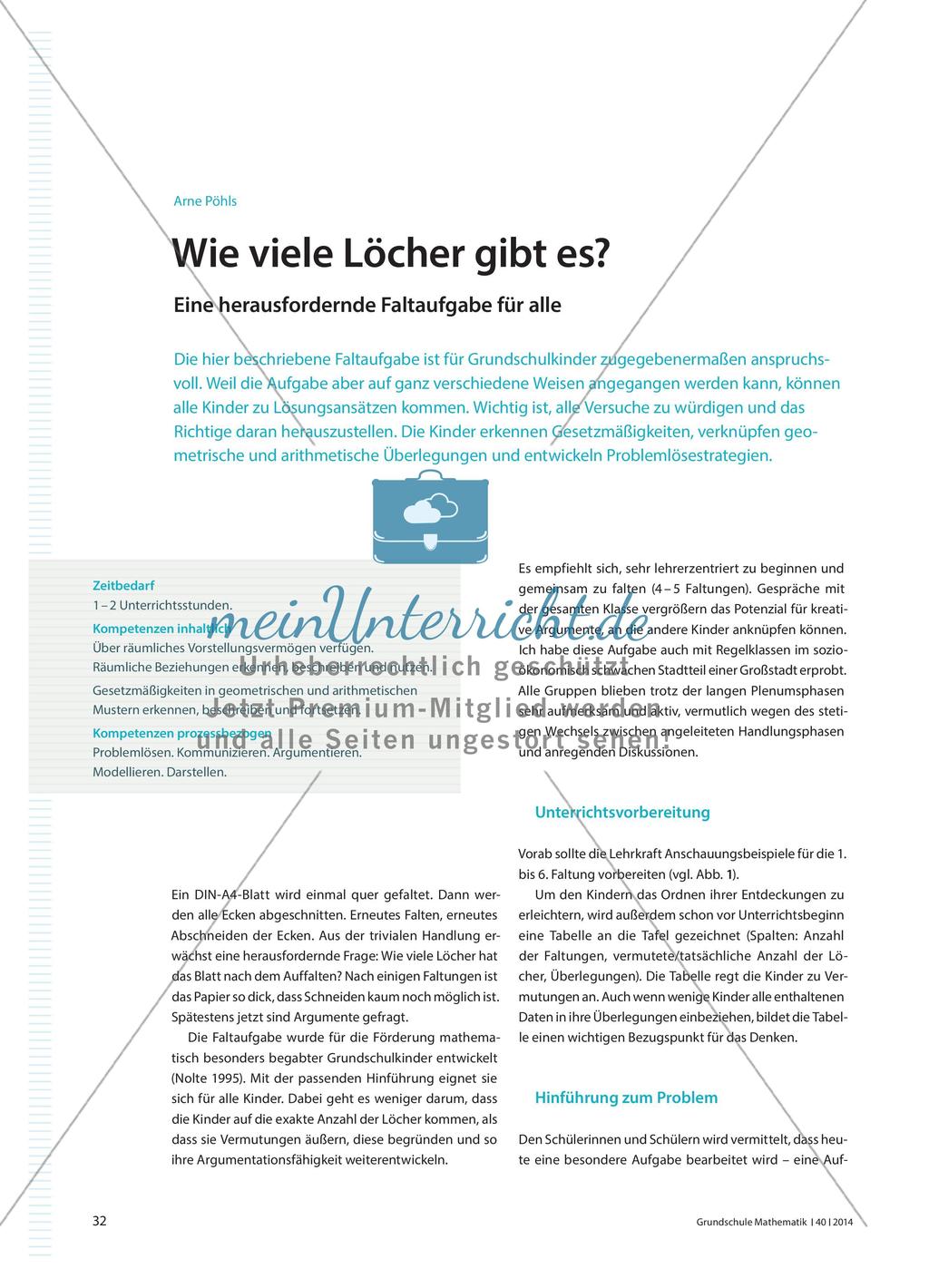 Eine herausfordernde Faltaufgabe Preview 1
