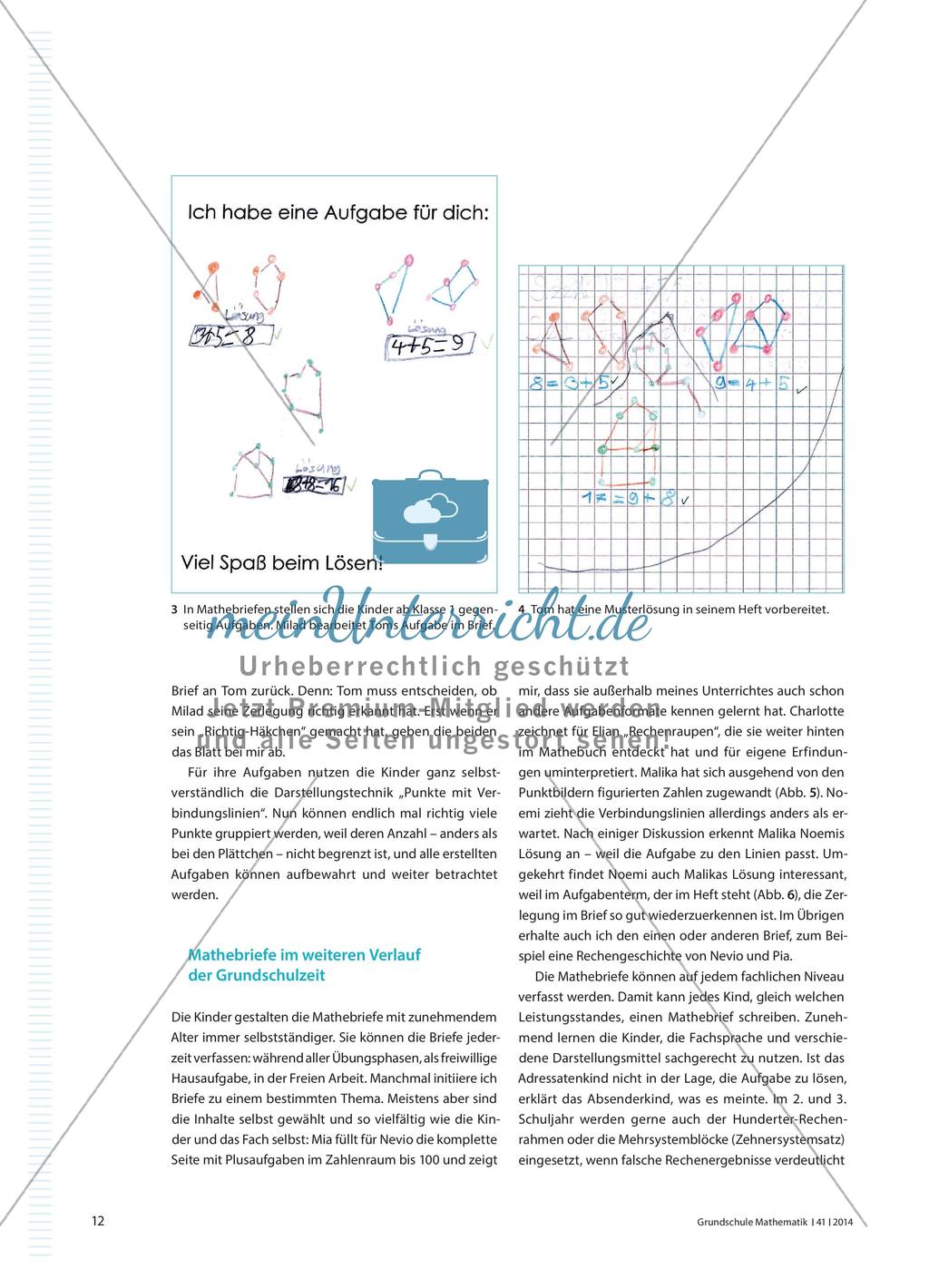 Mathematische Darstellungen beim Thema „Teile–Ganzes“ in Klasse 1 Preview 3