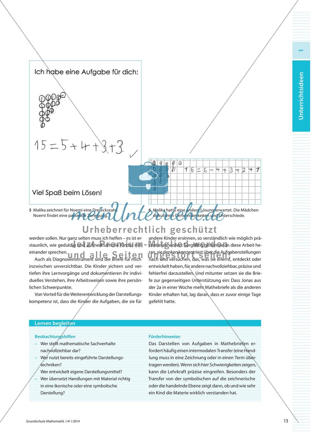 Mathematische Darstellungen beim Thema „Teile–Ganzes“ in Klasse 1 Preview 4