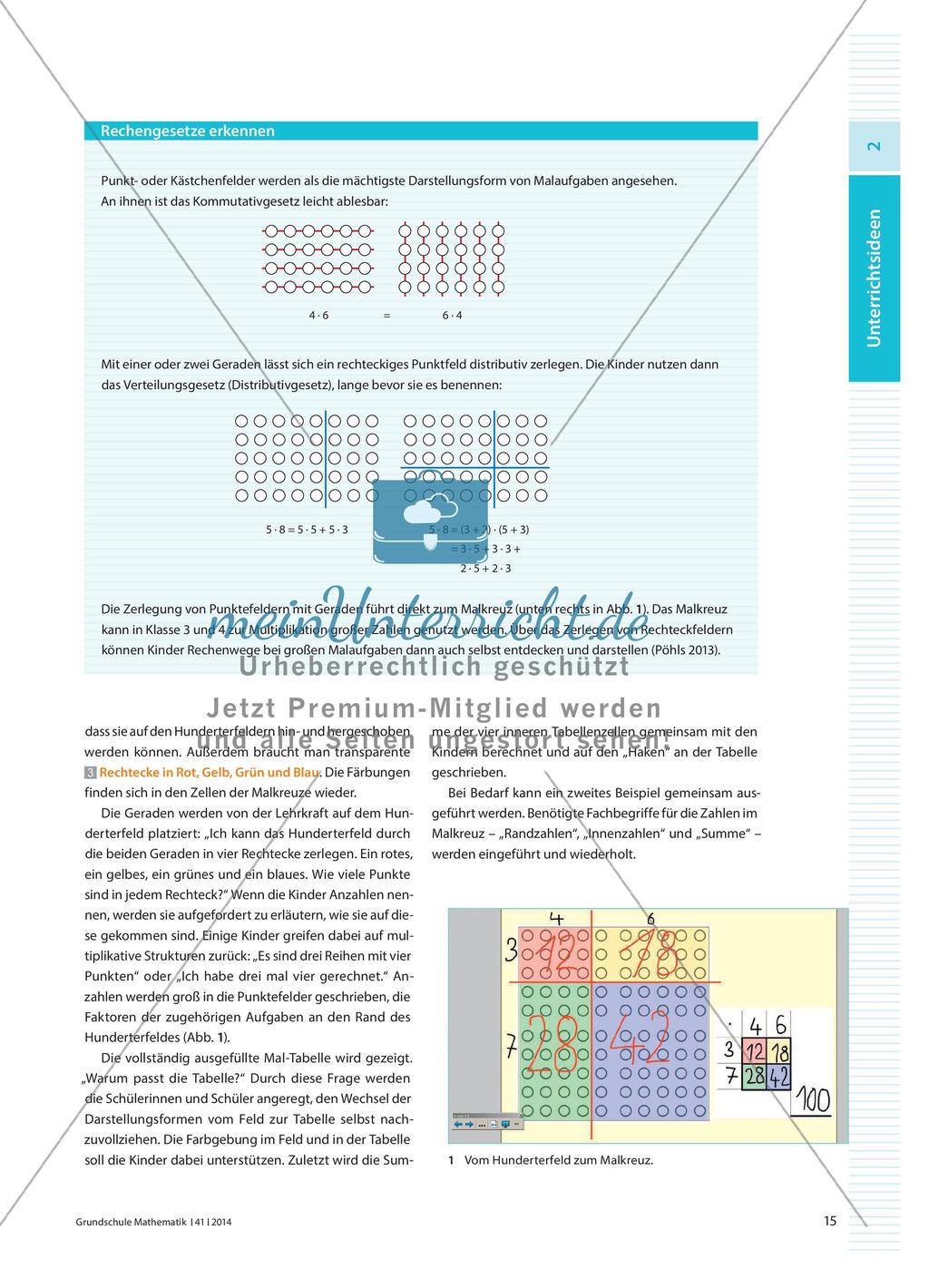 100 zerlegen mit Malkreuzen: Ein Darstellungsmittel früh vorbereiten Preview 2