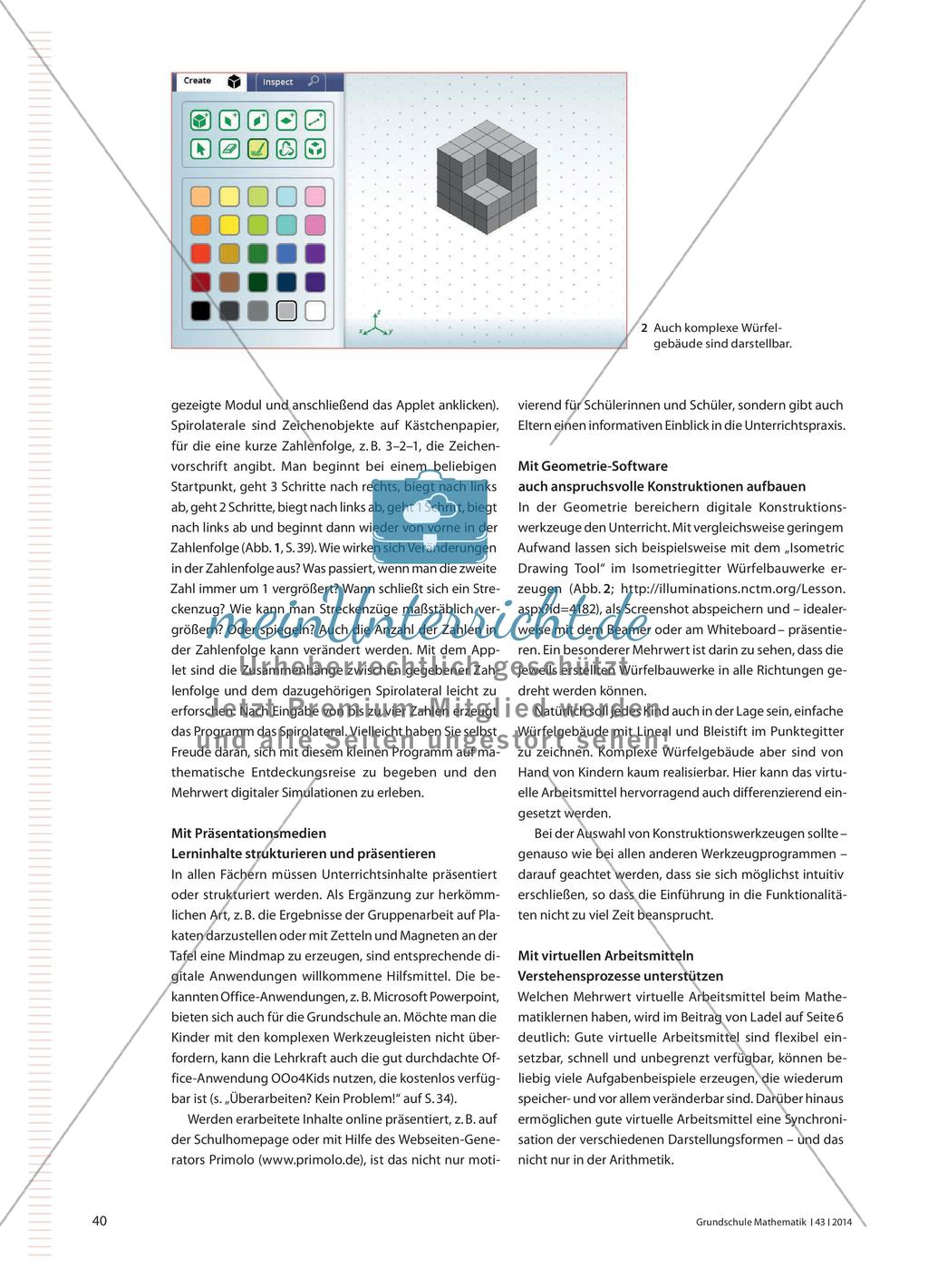 Mehr als nur ein Werkzeug zum automatisierenden Üben - Einsatzmöglichkeiten digitaler Medien Preview 3