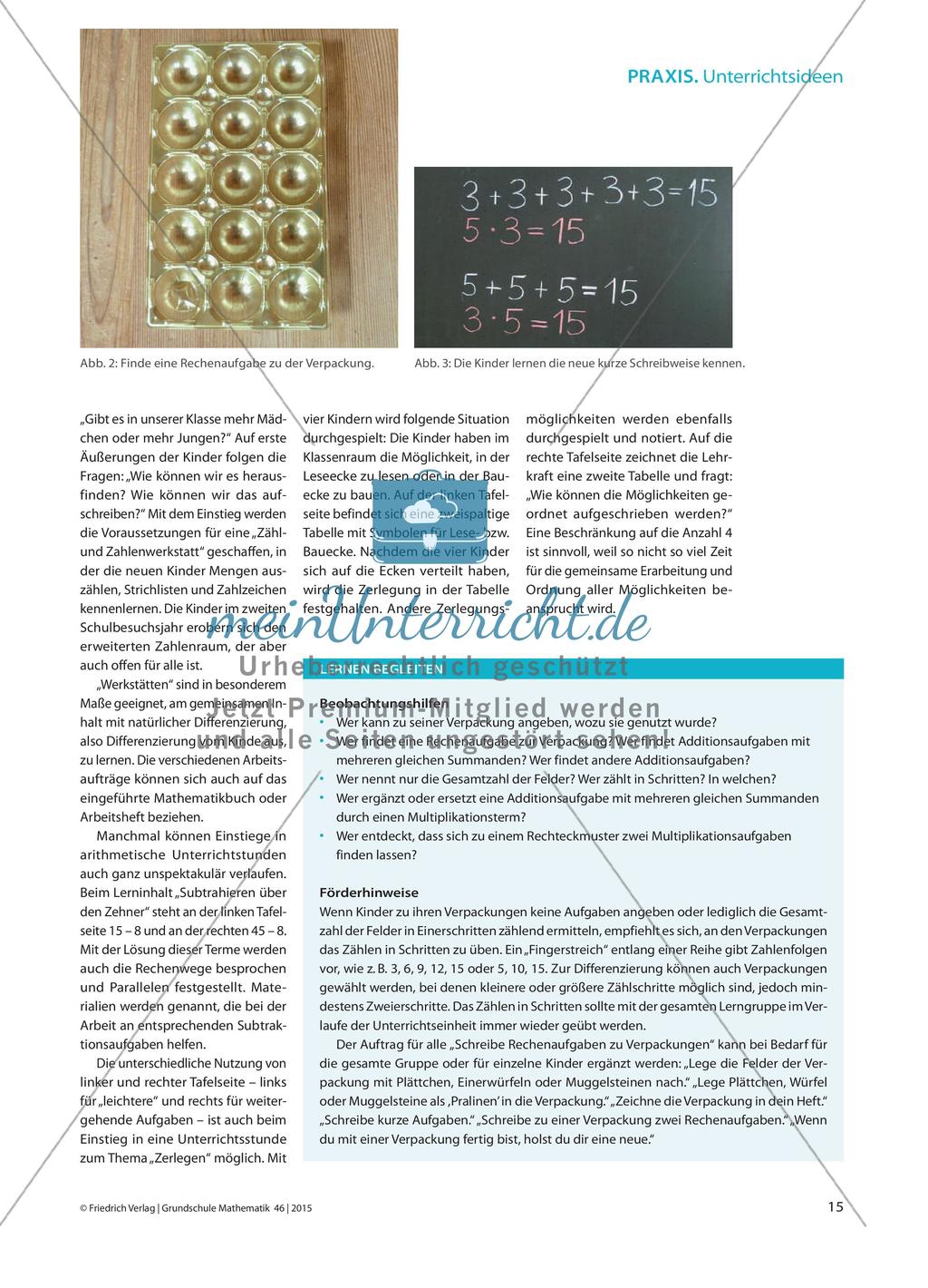 Jahrgangsübergreifend einsteigen - Das Operationsverständnis der Multiplikation erarbeiten Preview 3