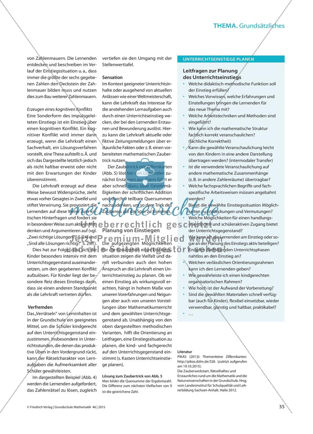 Einstiege gestalten - Gestaltungsvarianten aus methodischer Sicht Preview 4
