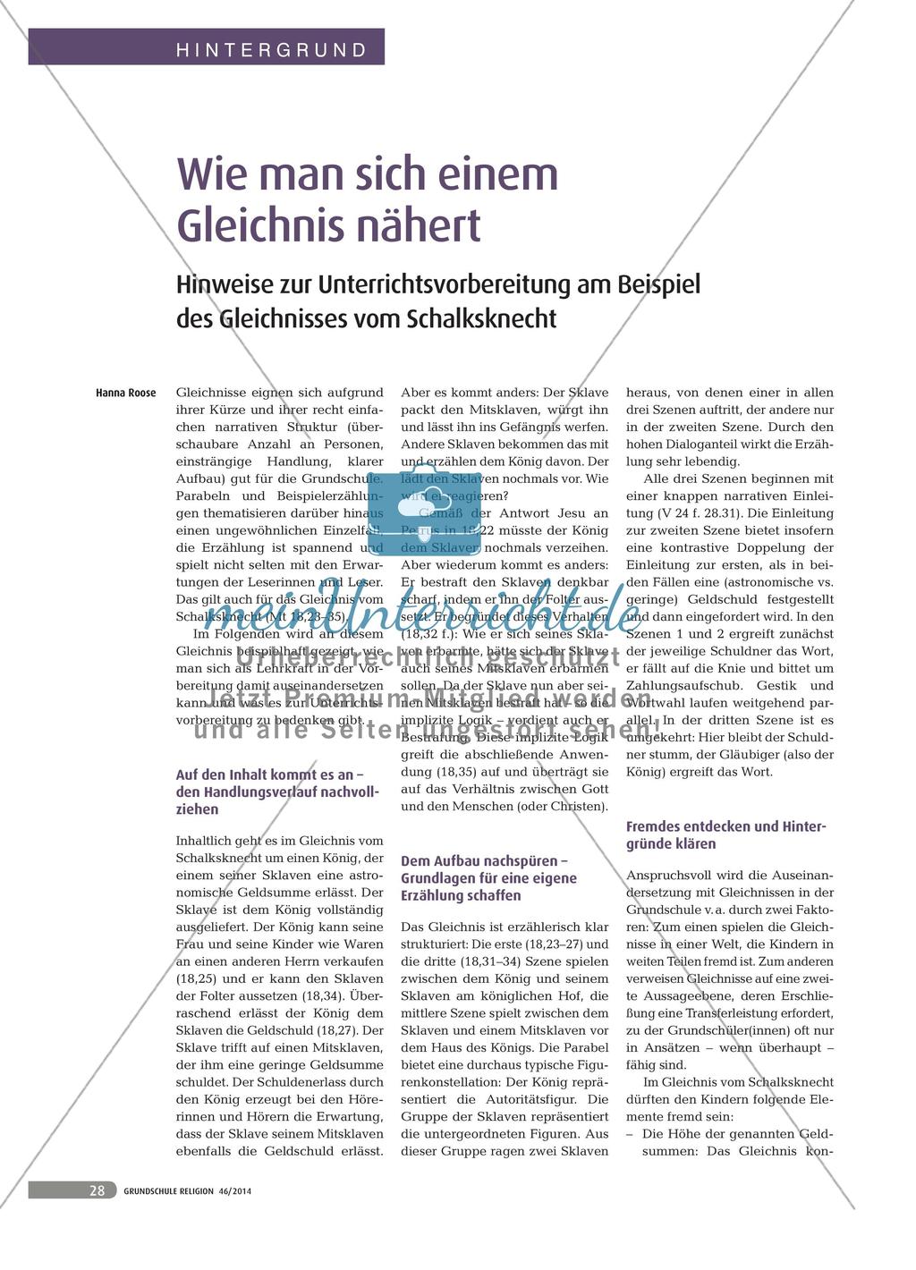 Wie man sich einem Gleichnis nähert Preview 1