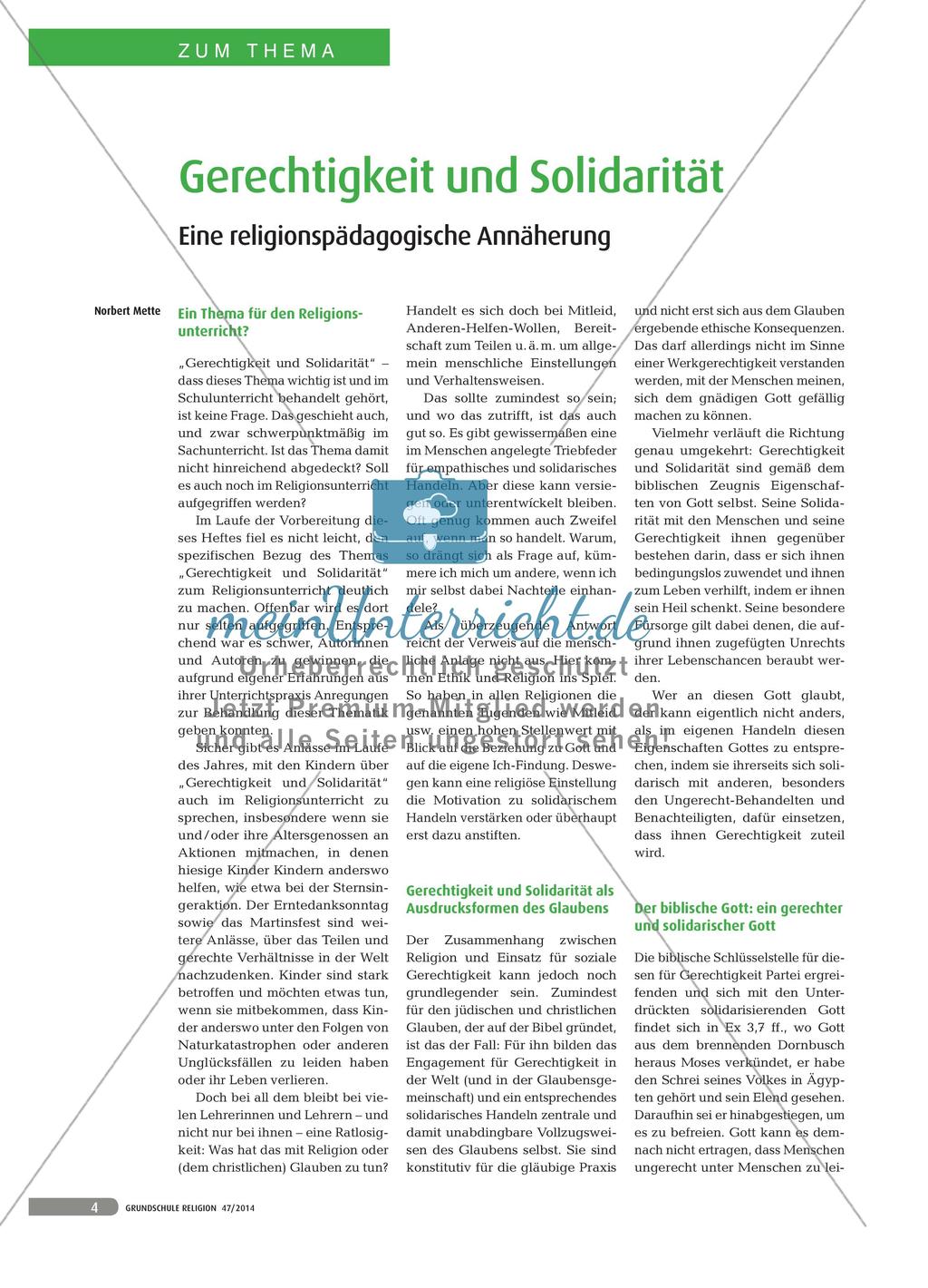 Gerechtigkeit und Solidarität Preview 1