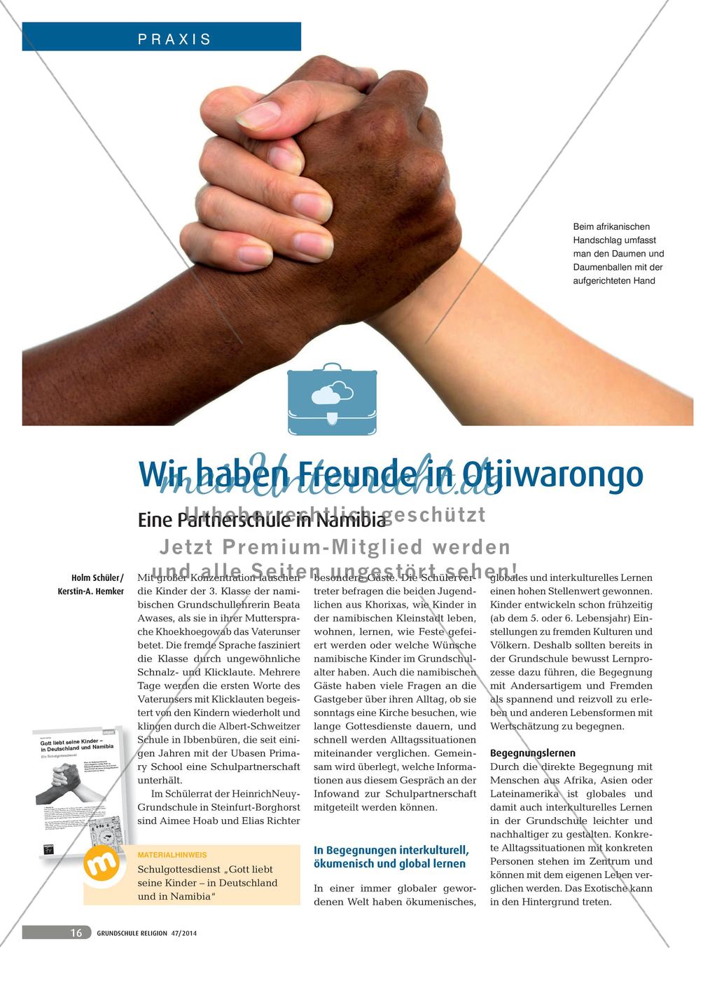 Globales Lernen: Partnerschule in Namibia Preview 1