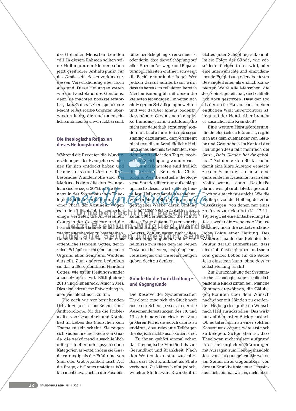 Heilungswunder: eine Herausforderung auch an die Theologie - Zur Theologie von Heil und Heilung Preview 3