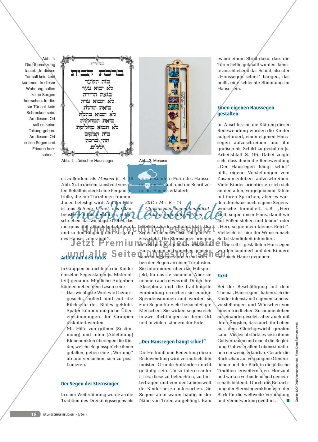 Haussegen: Tradition von Segenstafeln Preview 2