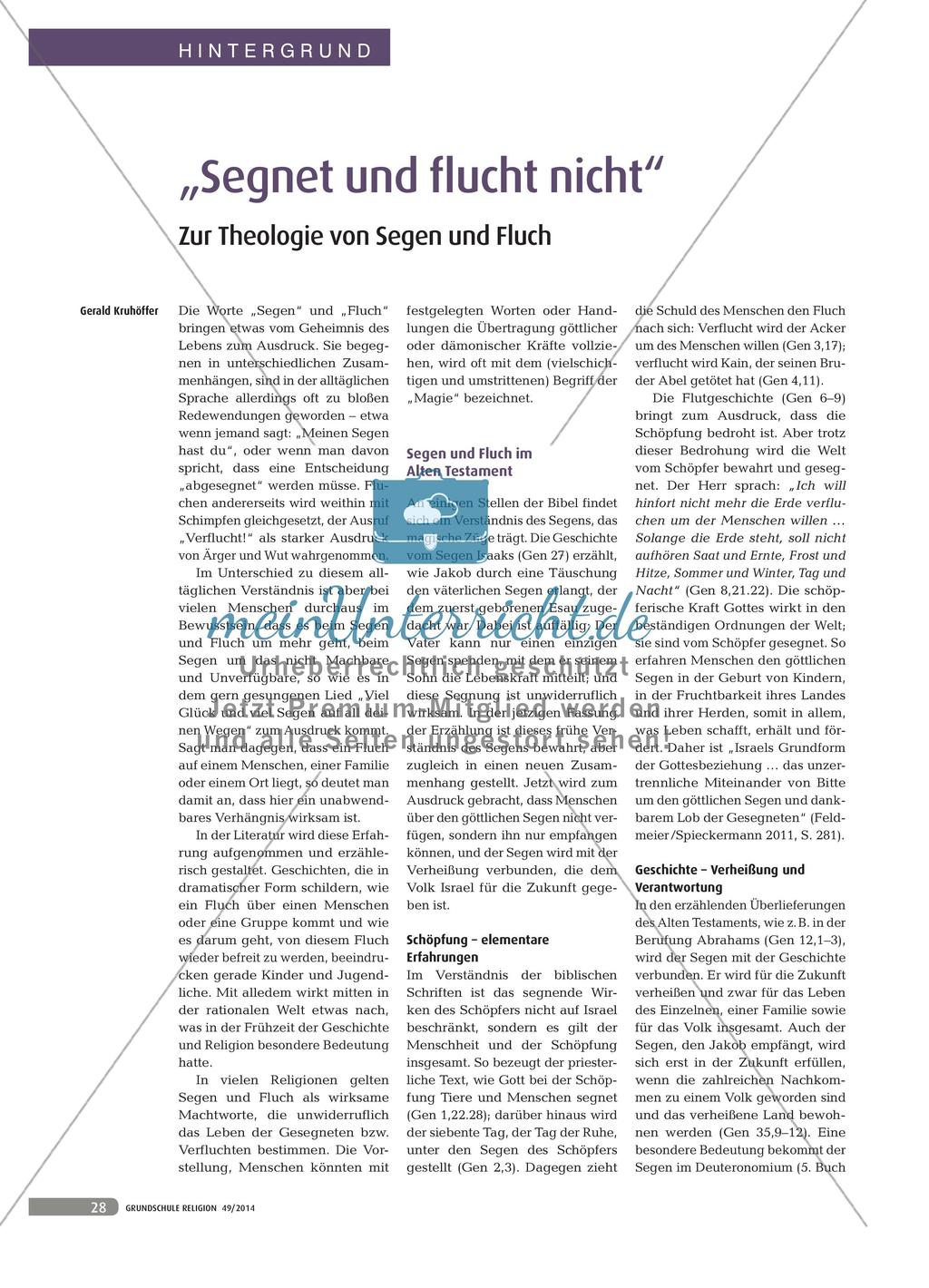 Theologie von Segen und Fluch Preview 1