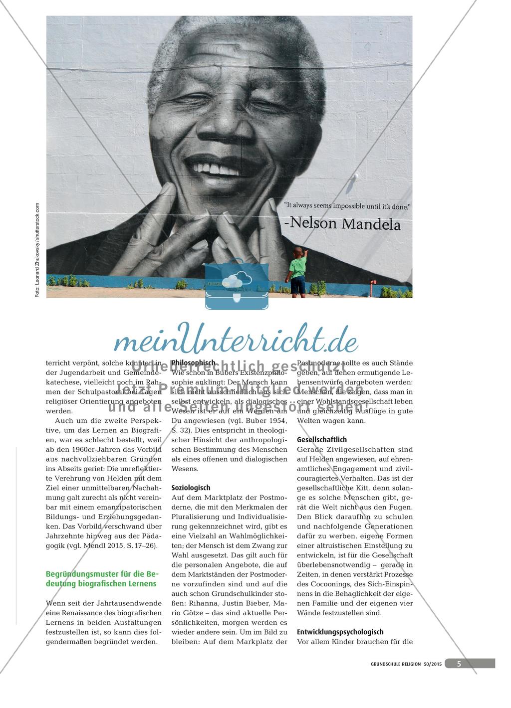 Wer bin ich und durch wen werde ich? - Biografisches Lernen im Religionsunterricht Preview 2