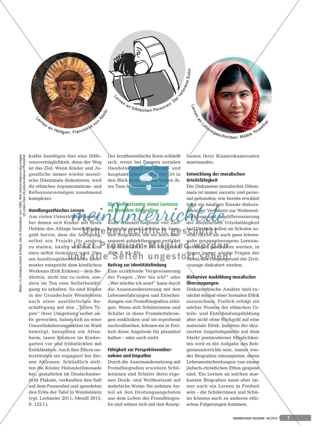 Wer bin ich und durch wen werde ich? - Biografisches Lernen im Religionsunterricht Preview 4