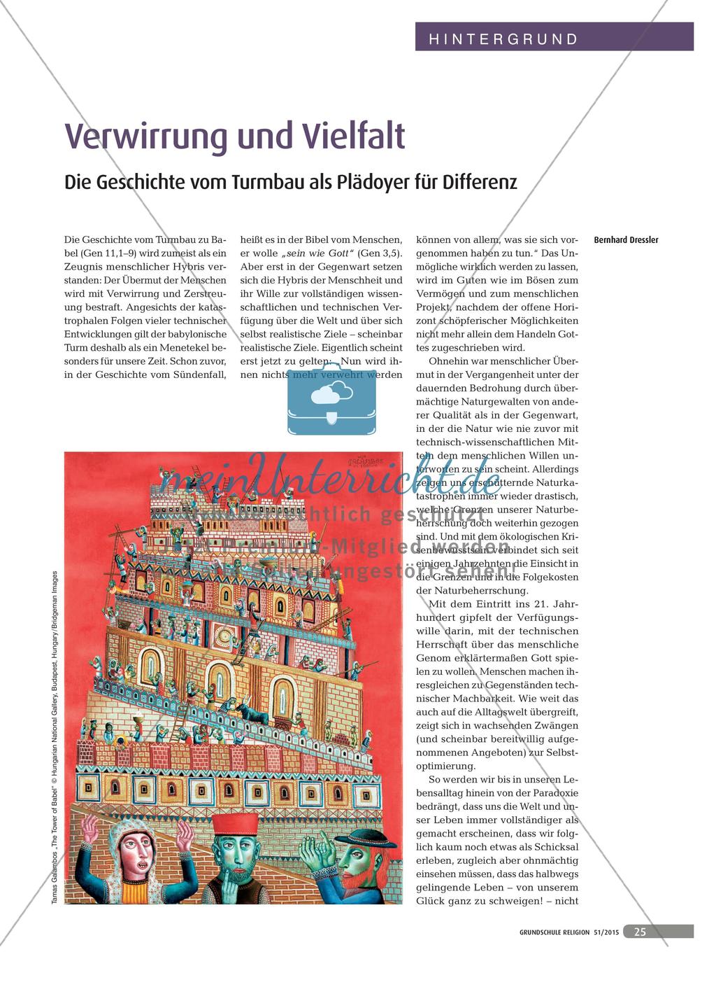 Turmbau zu Babel als Plädoyer für Differenz Preview 1