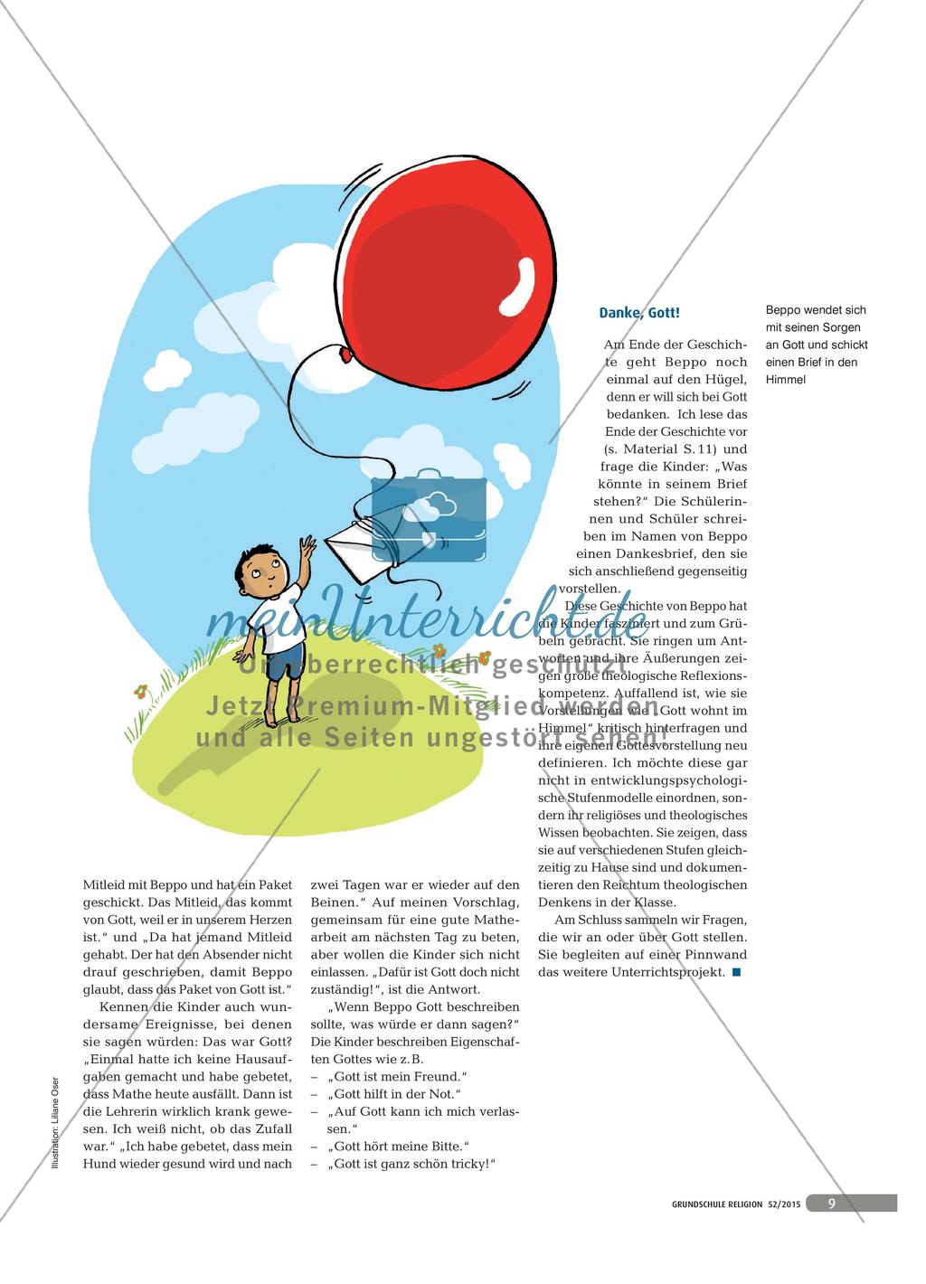 Luftpost an den lieben Gott - Mit der Geschichte von Beppo über Gott sprechen Preview 2