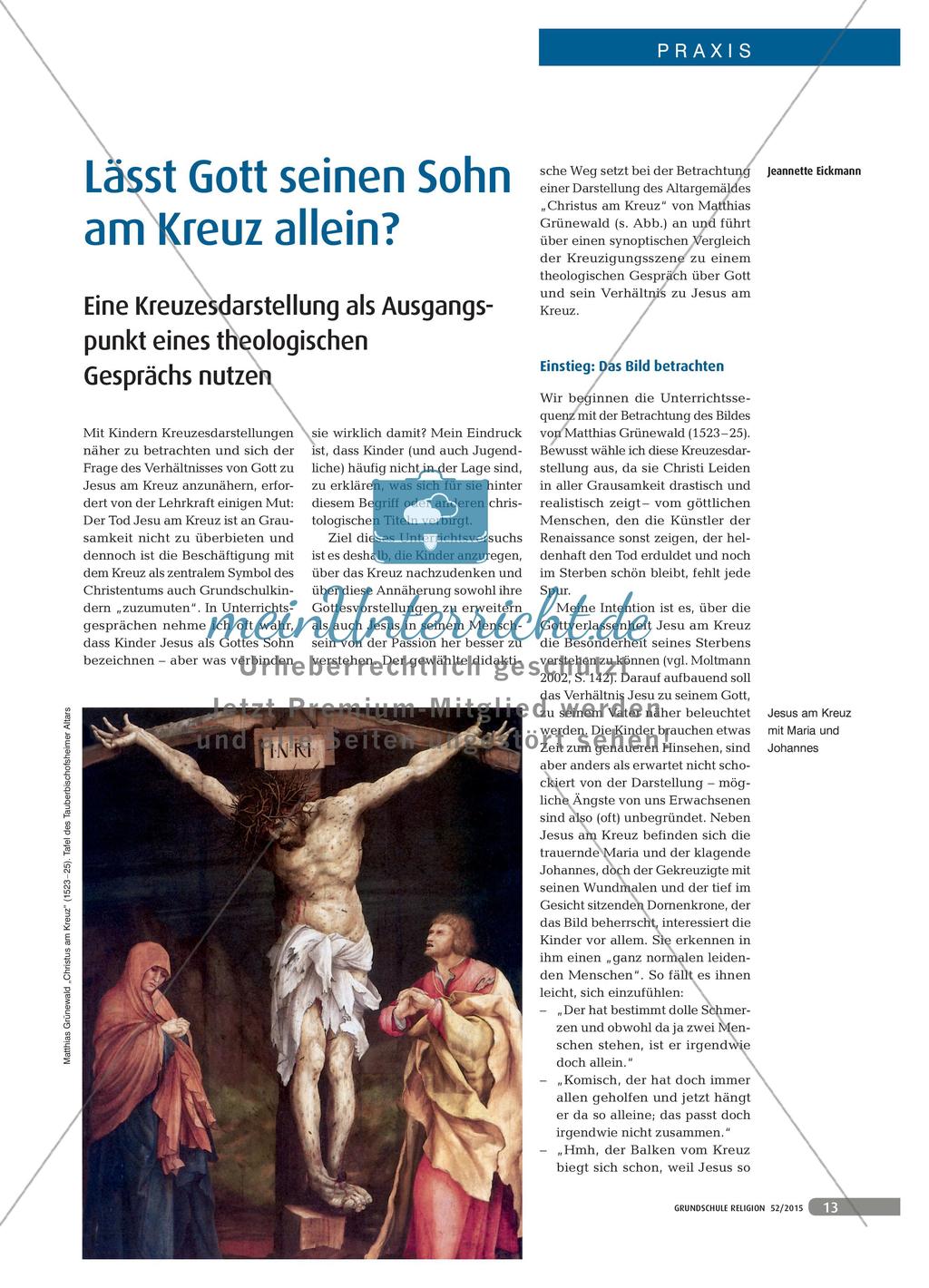 Lässt Gott seinen Sohn am Kreuz allein? Preview 1