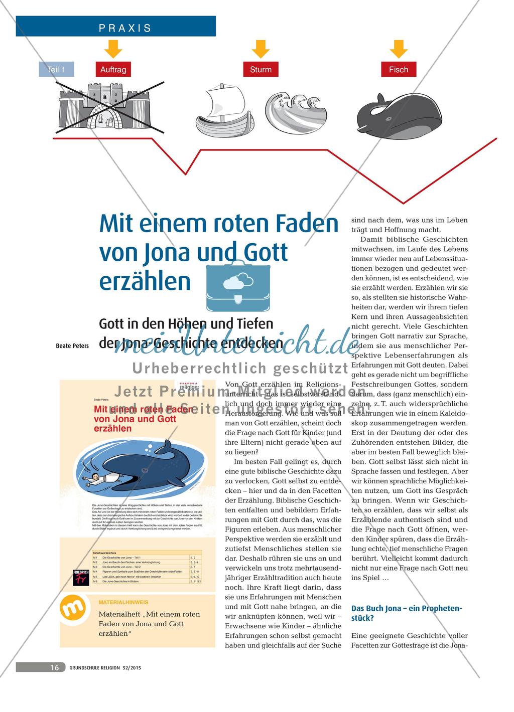 Mit einem roten Faden von Jona und Gott erzählen Preview 1