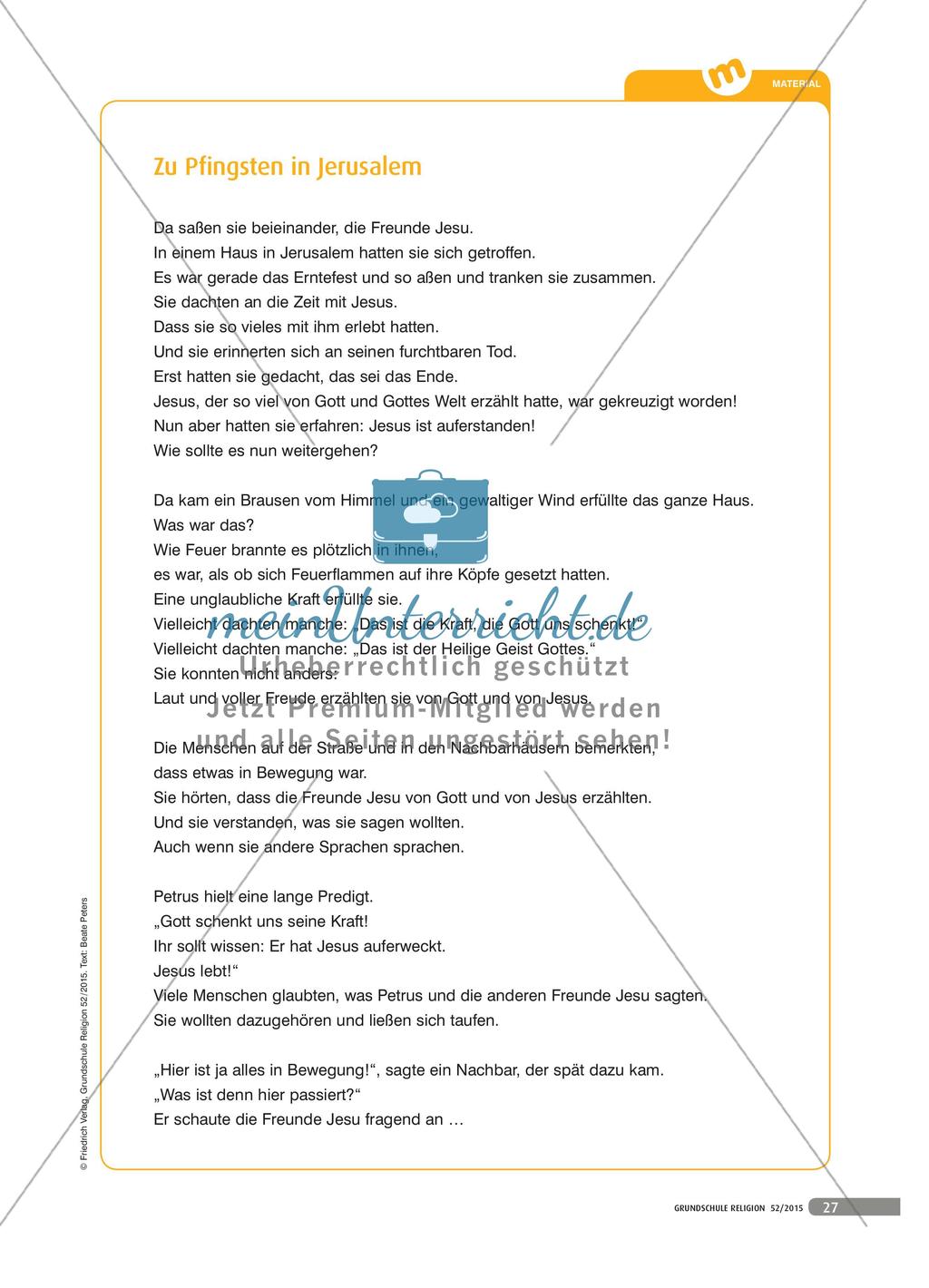 Gottes Kraft berührt und bewegt - Mit Kindern Gott in der Pfingstgeschichte entdecken Preview 4