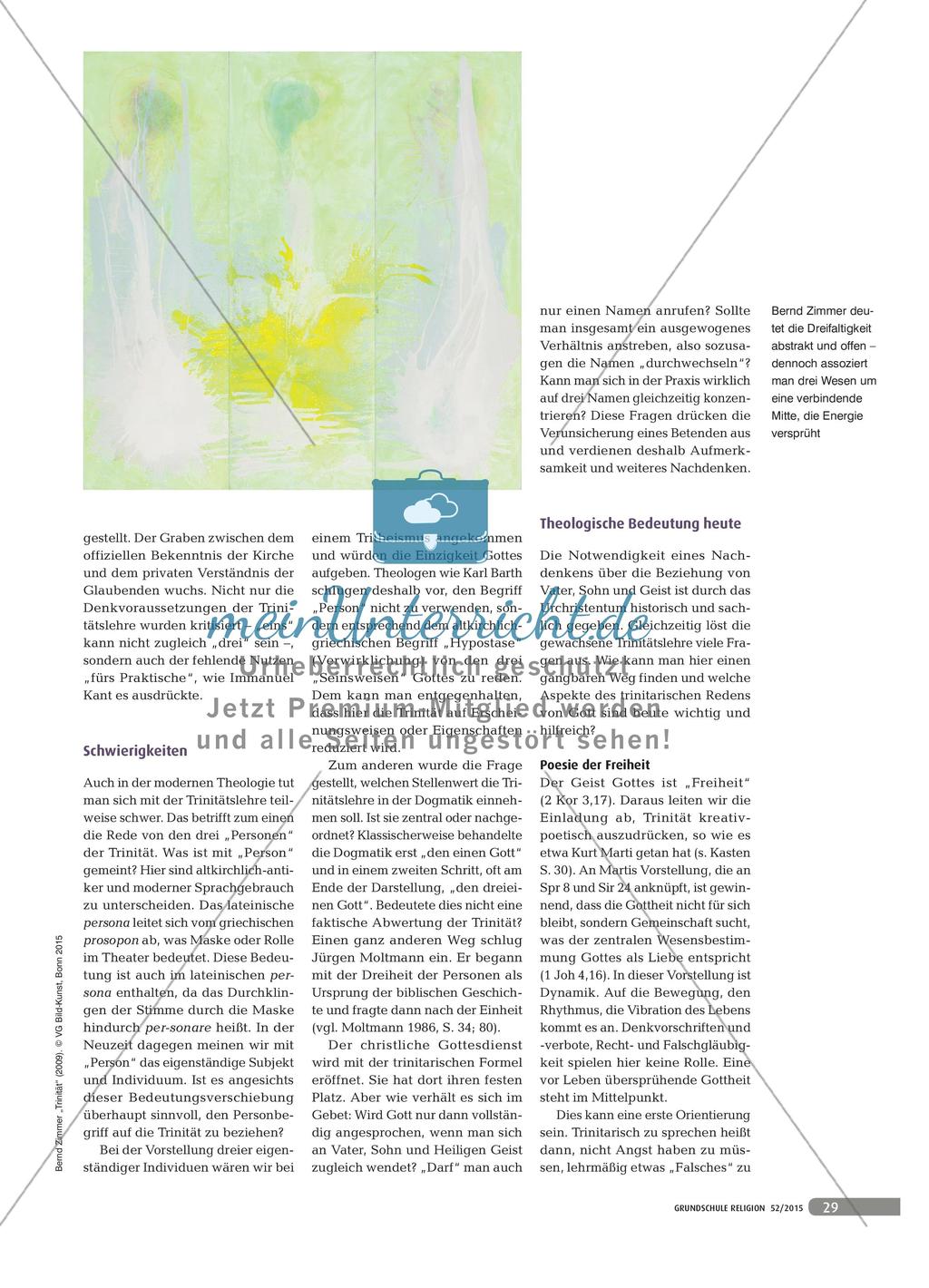 Vater, Sohn und der Heilige Geist - Trinitarisch von Gott reden Preview 2