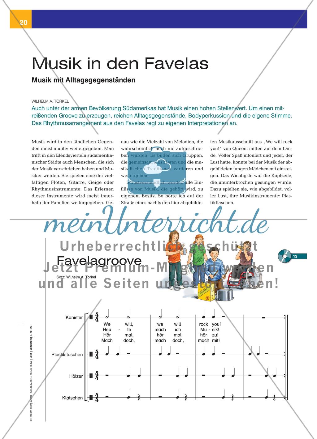 Musik in den Favelas - Musik mit Alltagsgegenständen Preview 1