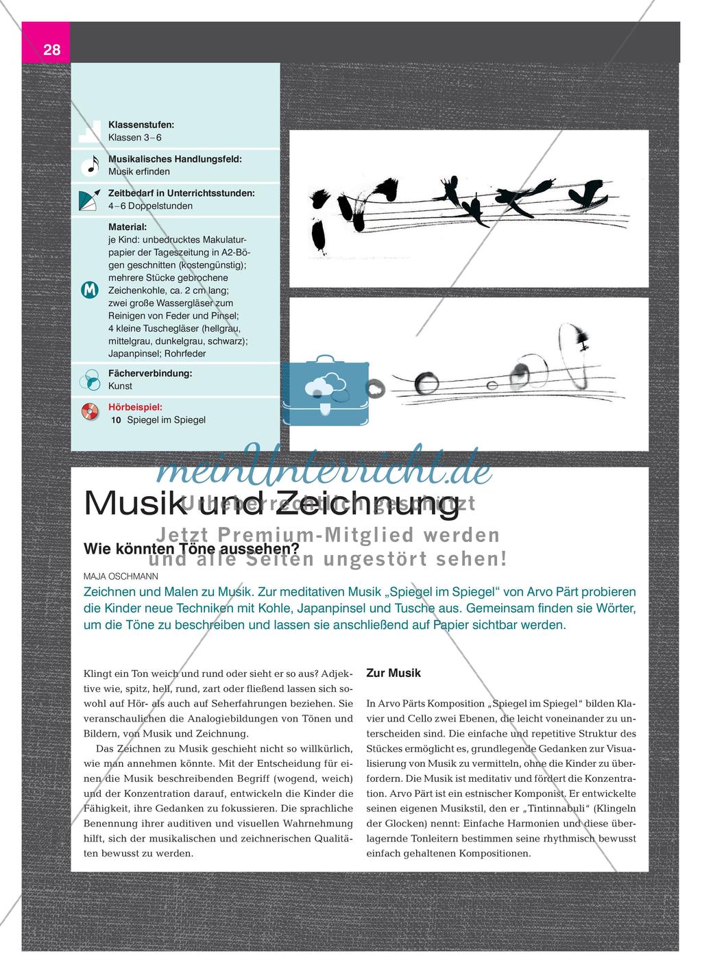 Musik und Zeichnung - Wie könnten Töne aussehen? Preview 1
