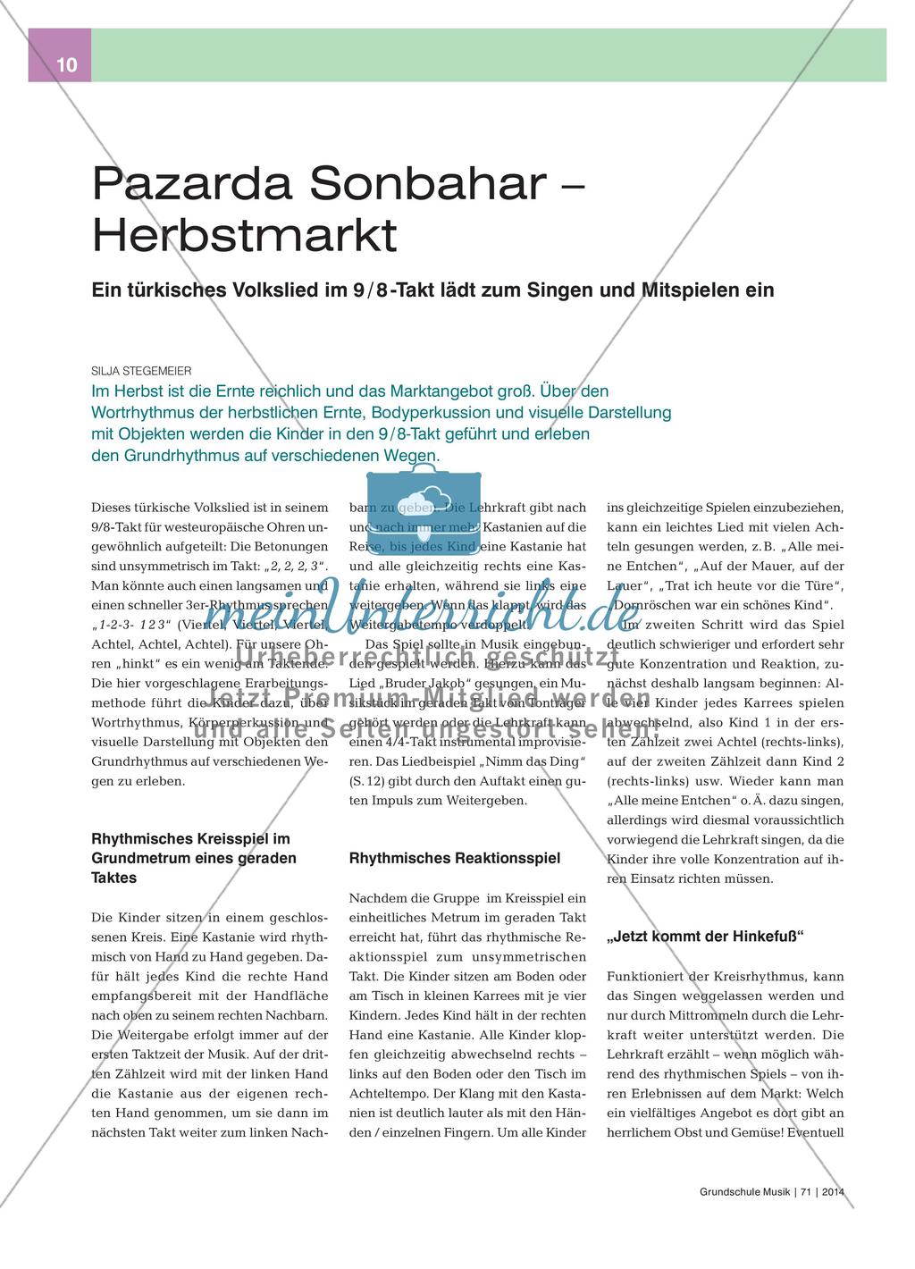 Pazarda Sonbahar – Herbstmarkt Preview 1