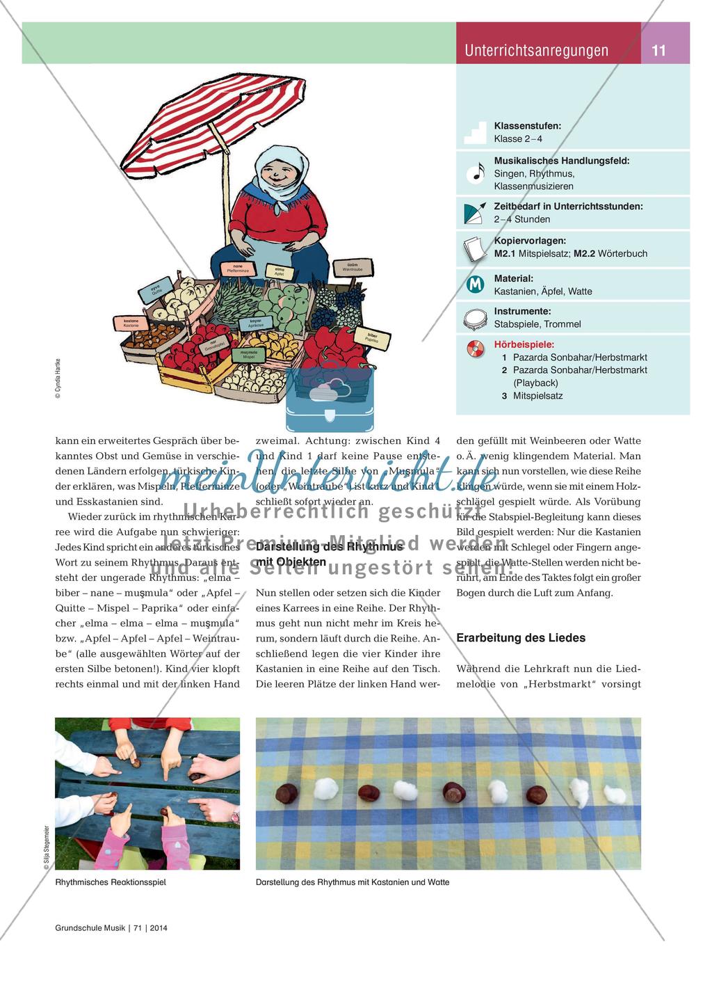Pazarda Sonbahar – Herbstmarkt Preview 2
