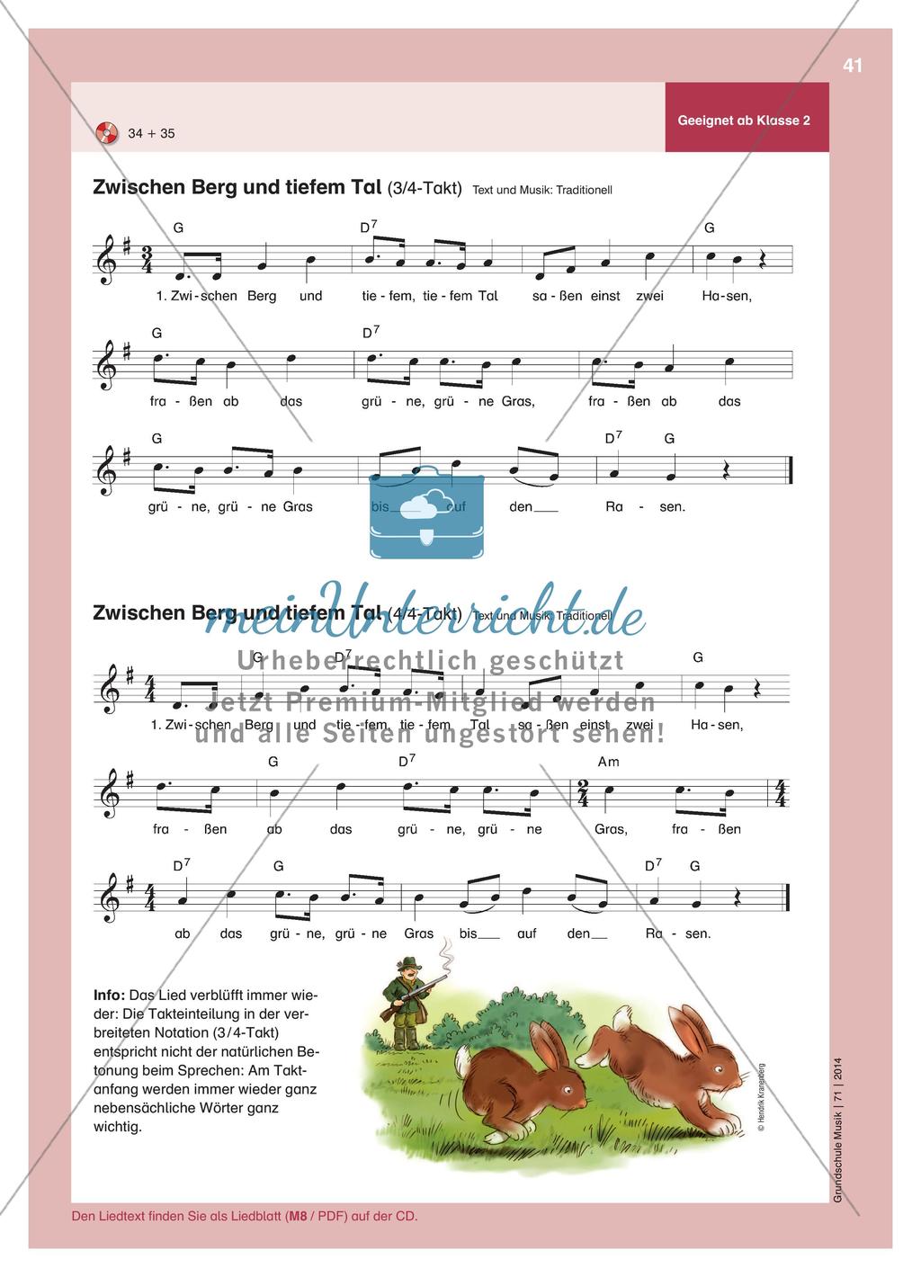 Alte Lieder mit verschiedenen Taktarten frisch entstaubt - Neue Zugänge zu altbekannten Liedern Preview 4