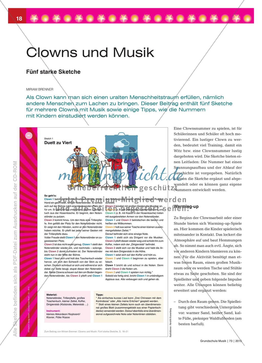 Clowns und Musik - Fünf starke Sketche Preview 1