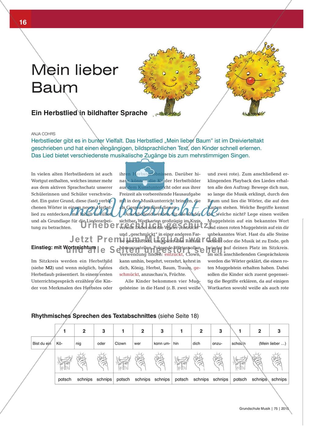 Singen eines Herbstliedes Preview 1