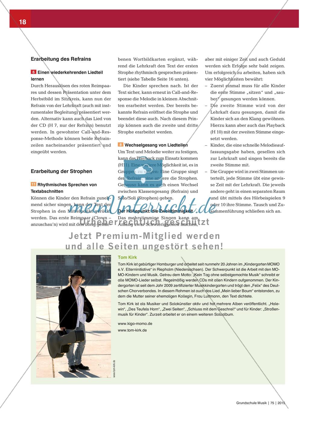 Singen eines Herbstliedes Preview 3