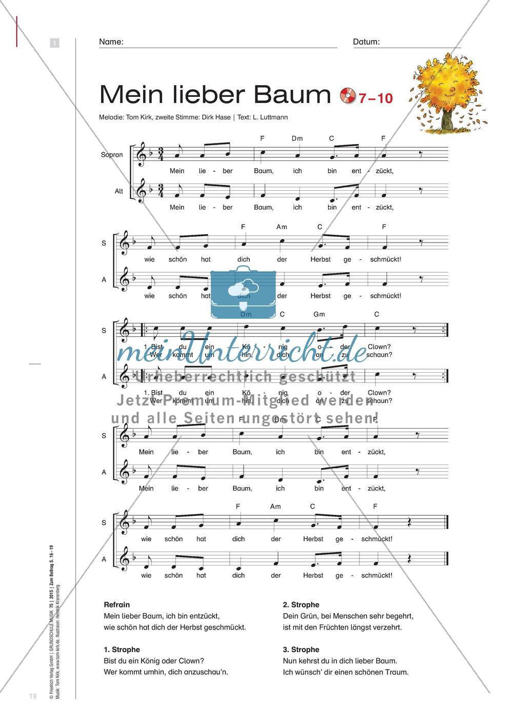 Singen eines Herbstliedes Preview 4