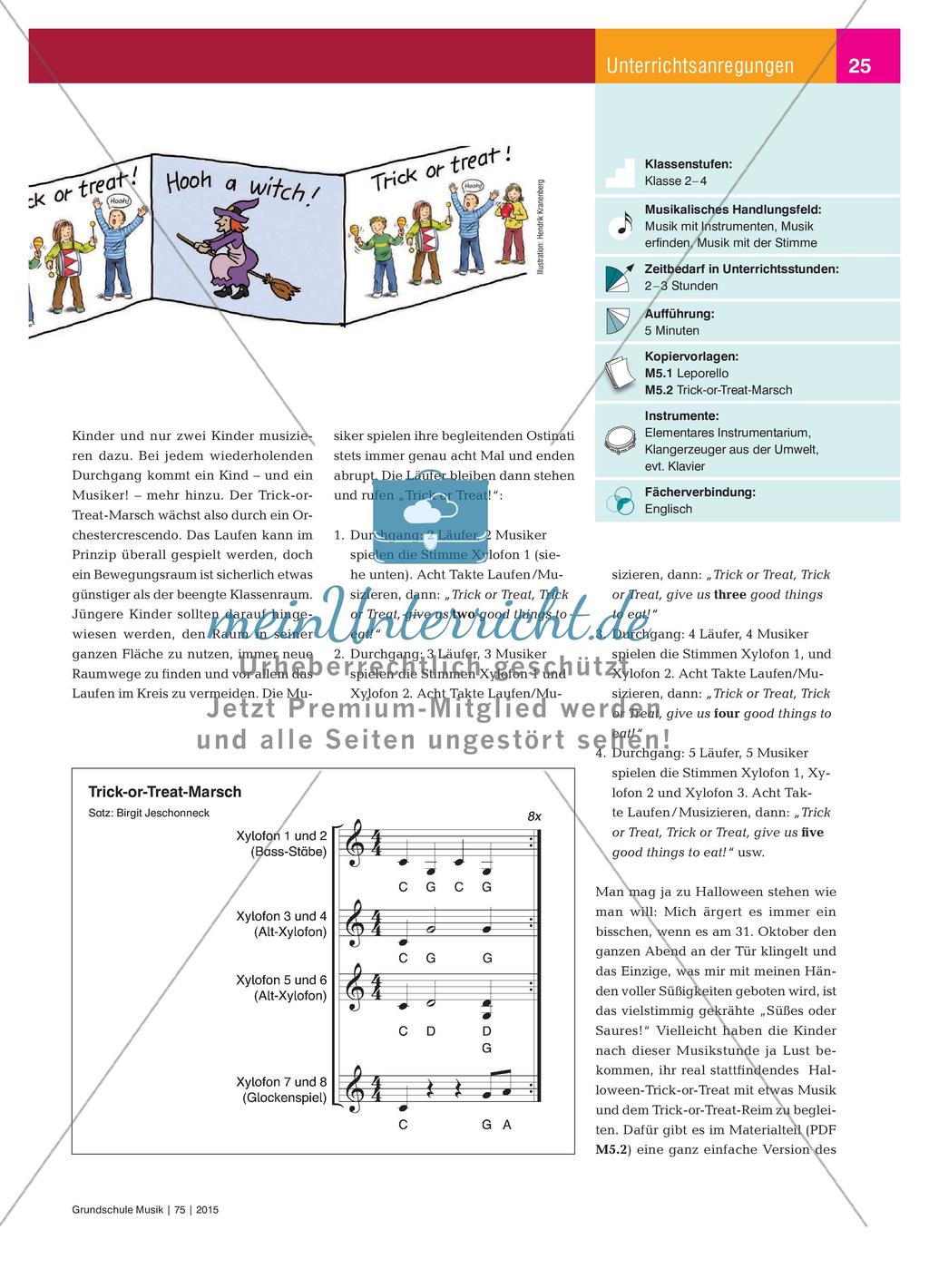 Happy Halloween: Musikalische Gestaltung des Trick-or-Treat-Häusermarschs Preview 2