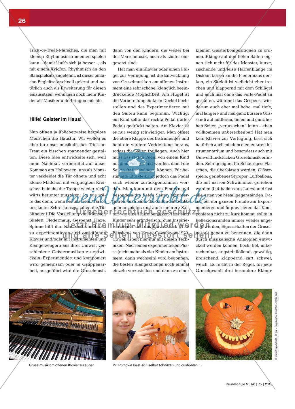 Happy Halloween: Musikalische Gestaltung des Trick-or-Treat-Häusermarschs Preview 3