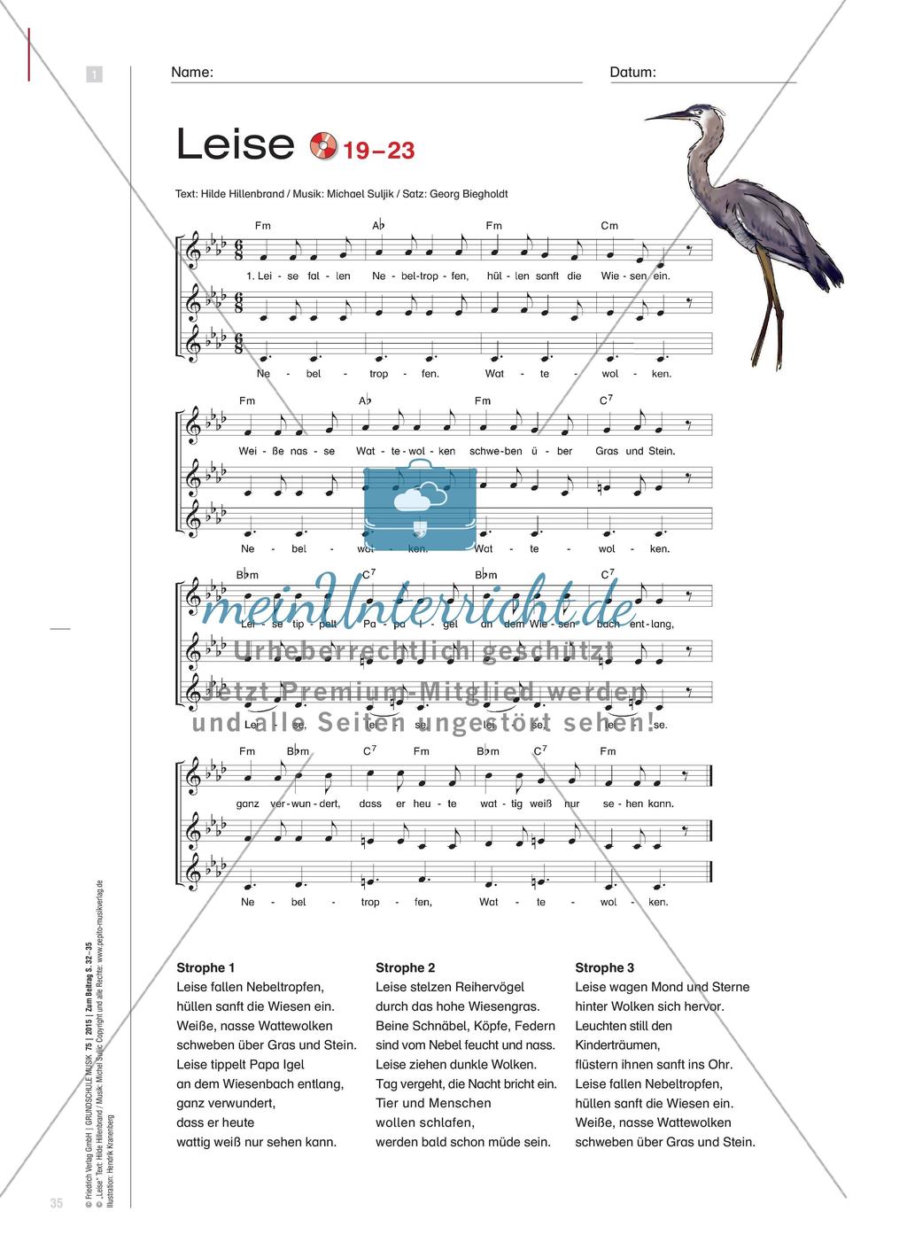 Ein- und mehrstimmiges Singen von Herbstimmungen Preview 4