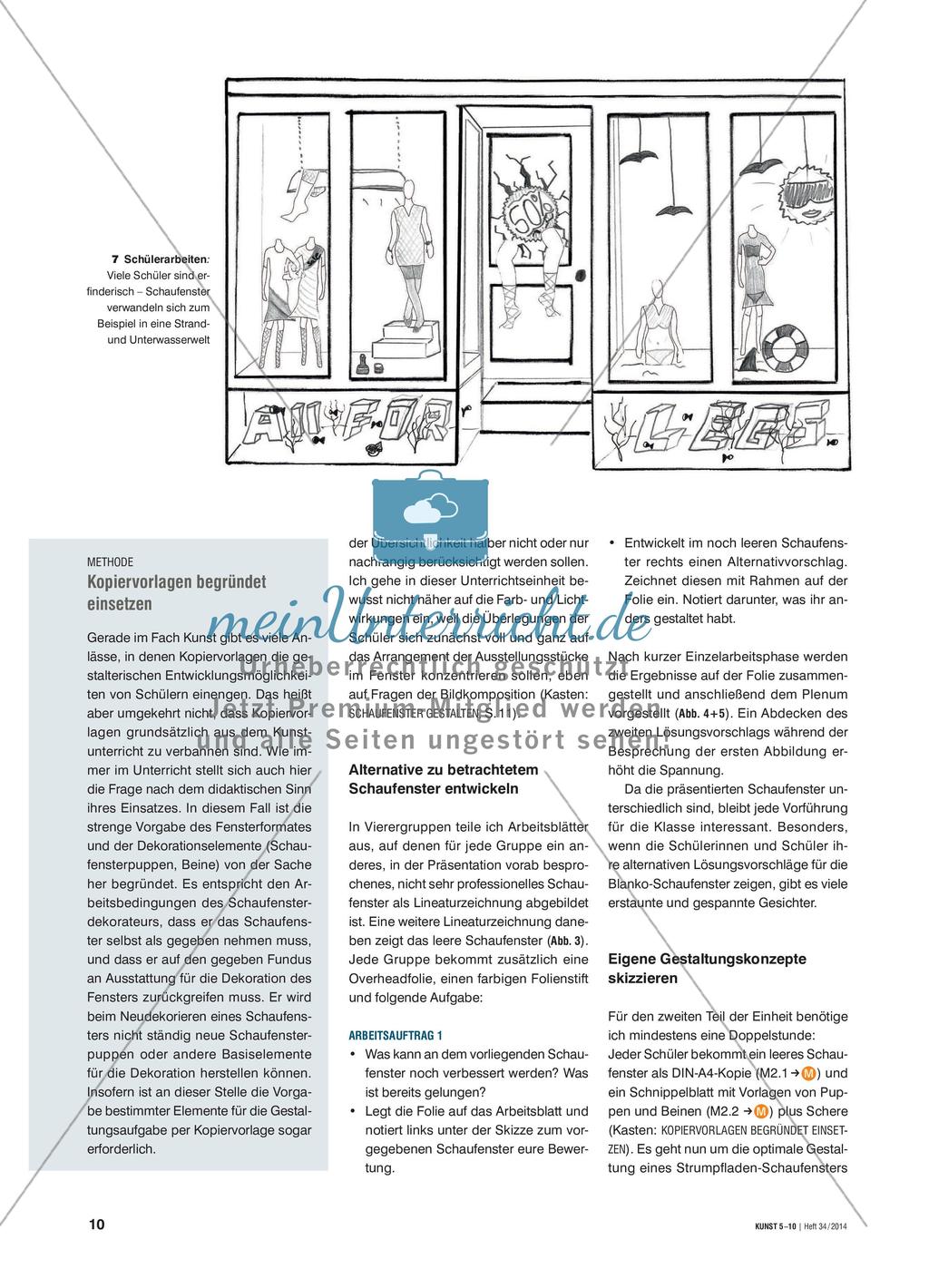 Schaufenster wirkungsvoll gestalten - Sich Bildkompositionen annähern durch Arrangieren vorgegebener Bildelemente Preview 3